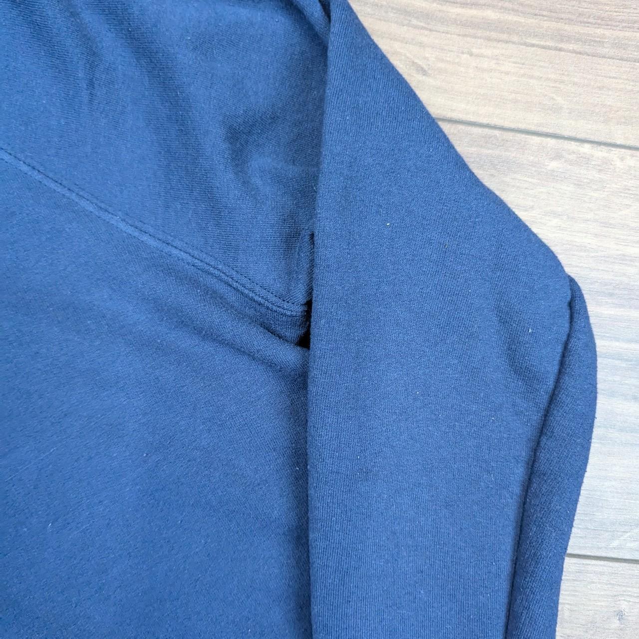 Navy Blue Champion Spellout Hoodie Women's S