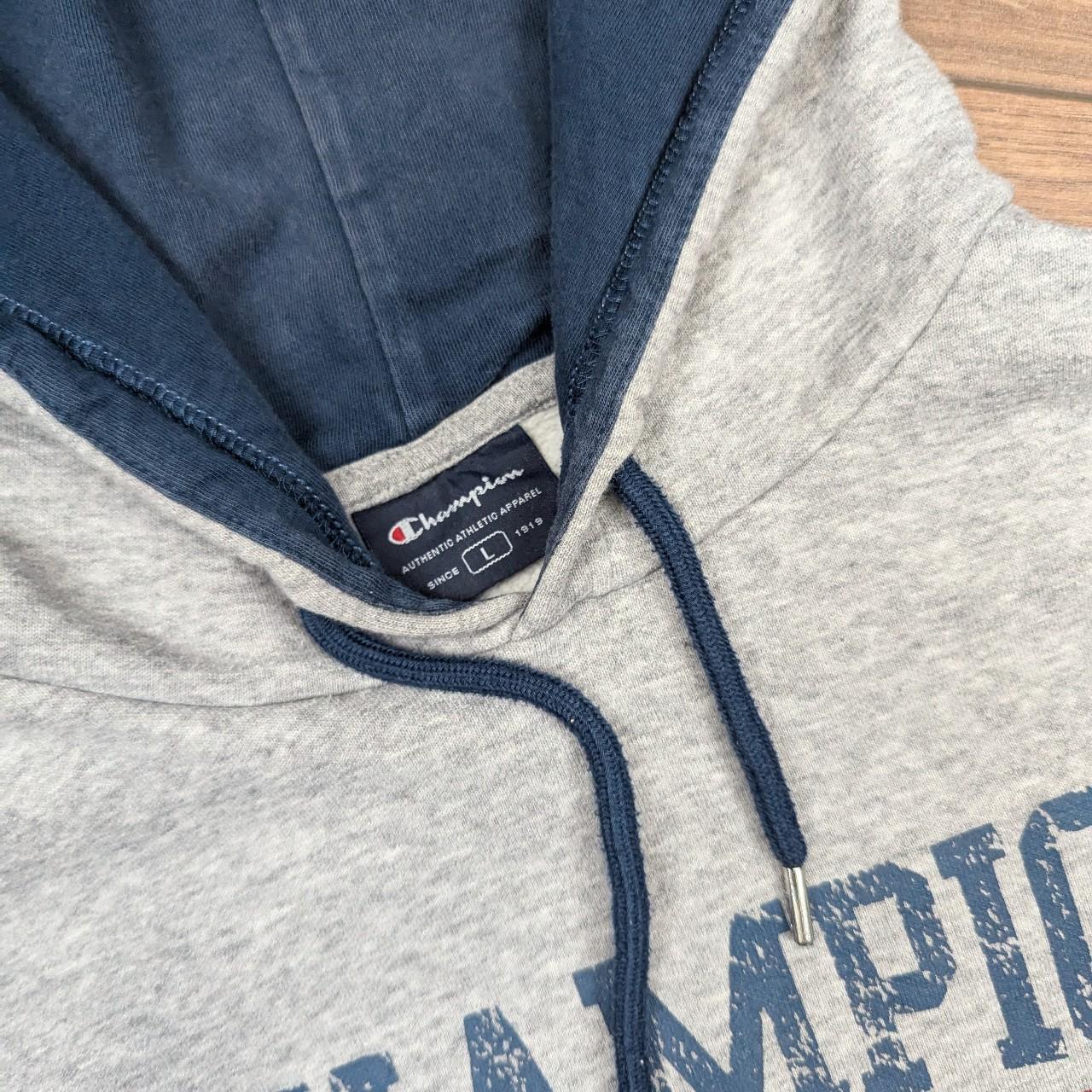 Grey Champion Spellout College Graphic Hoodie Men's L