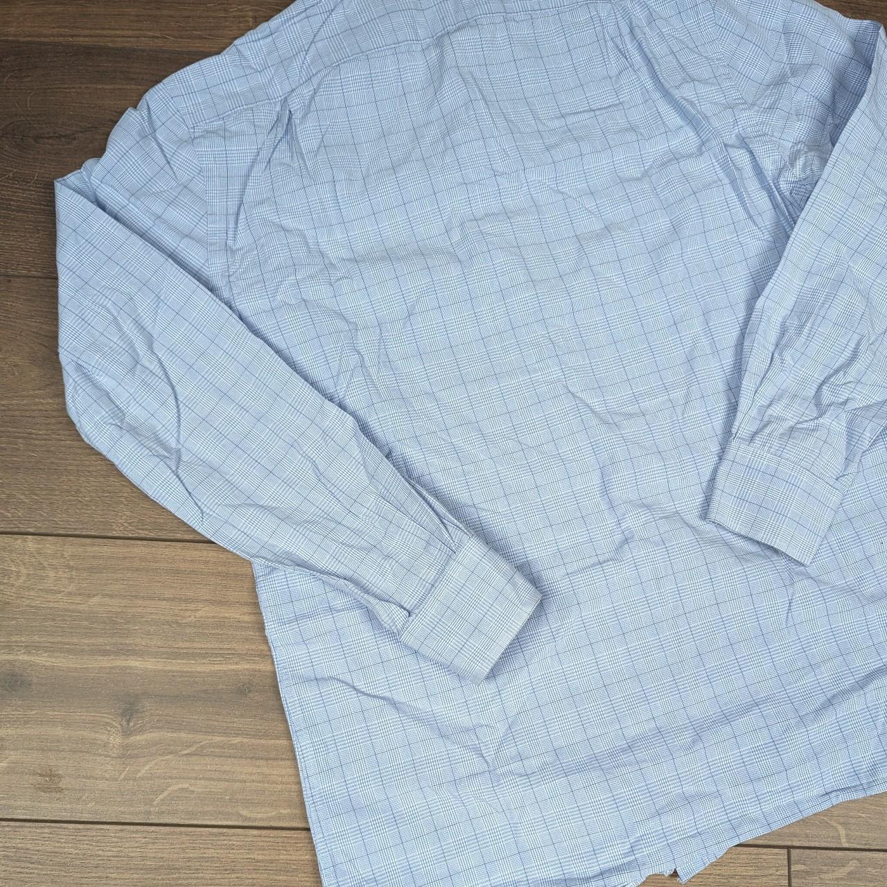 Tommy Hilfiger Slim Fit Long Sleeve Blue Shirt 15.5/33 Mens M