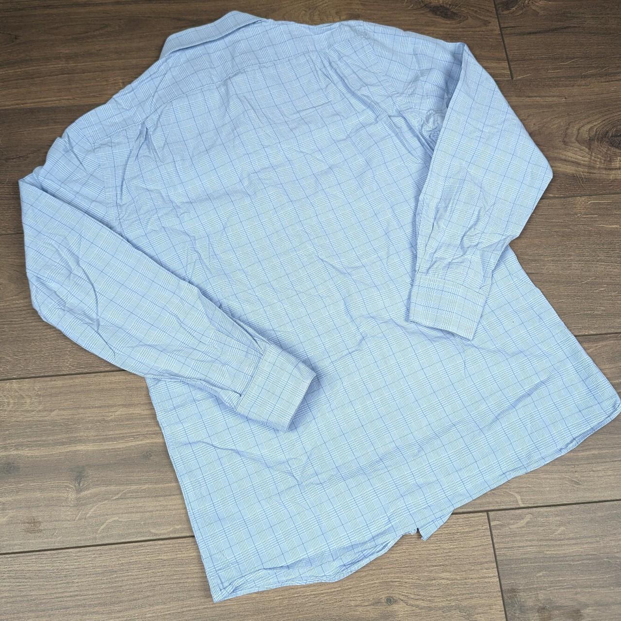 Tommy Hilfiger Slim Fit Long Sleeve Blue Shirt 15.5/33 Mens M