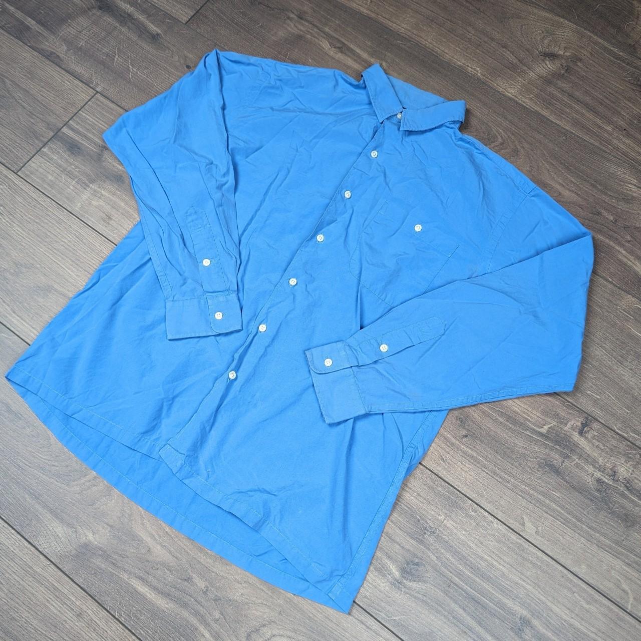 Ralph Lauren Vintage Blue Long Sleeved Shirt Mens M
