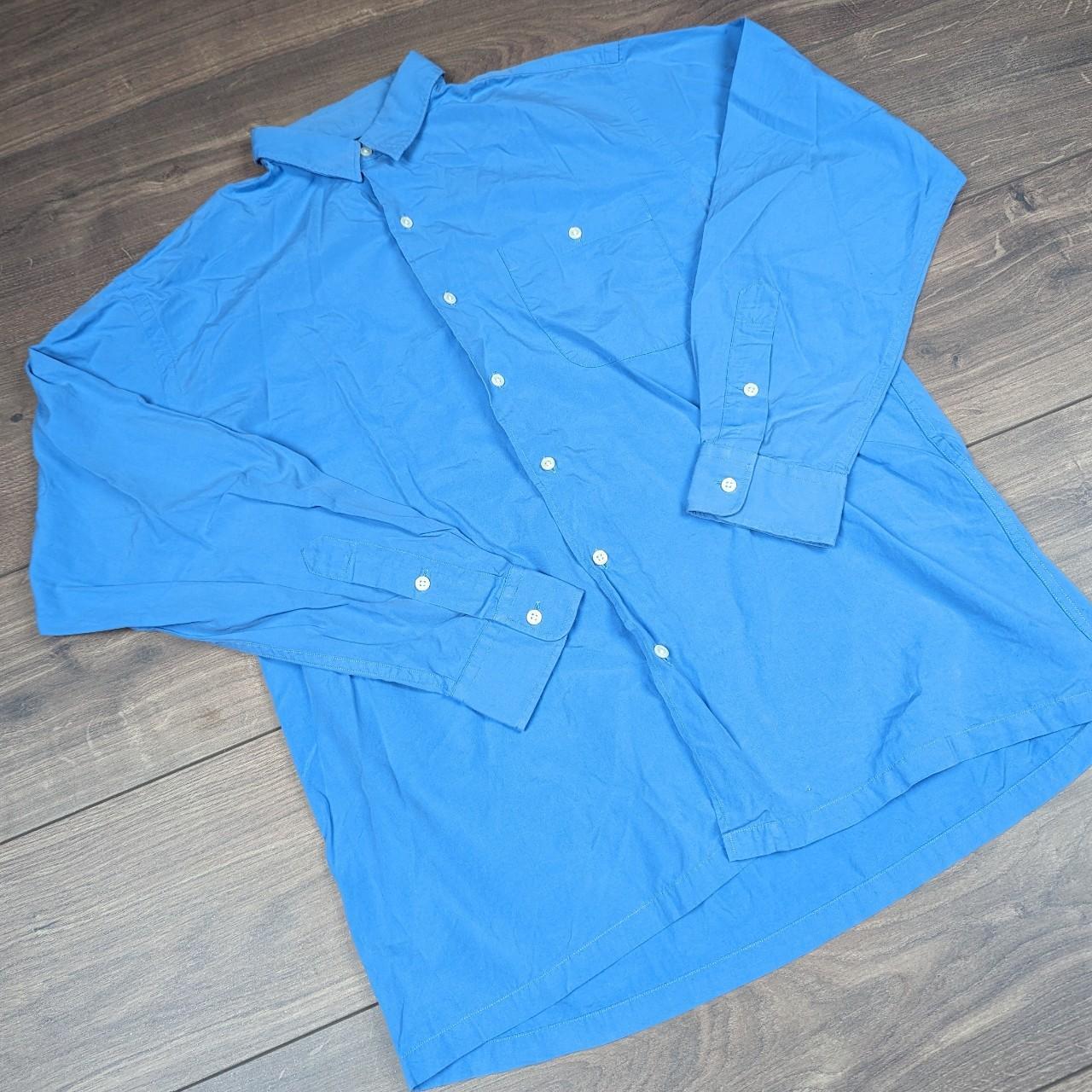 Ralph Lauren Vintage Blue Long Sleeved Shirt Mens M