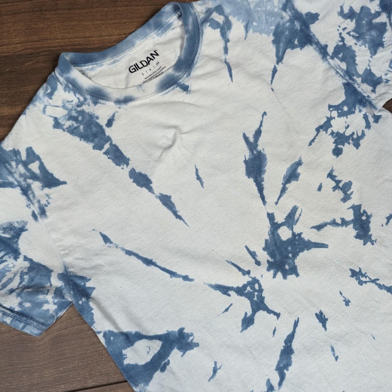 Vintage Blue/White Tie Dye T-shirt Men's S