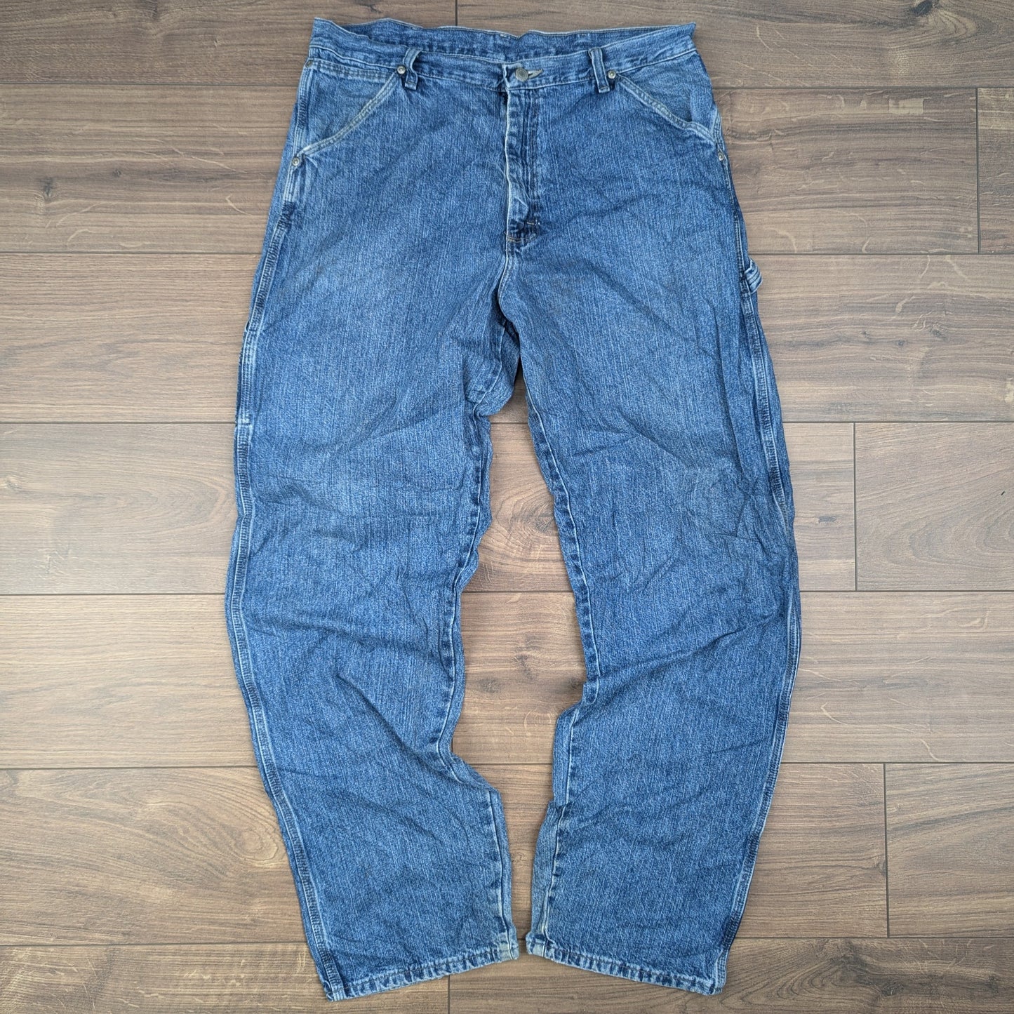Wrangler Blue Vintage Carpenter Baggy Jeans Y2K W34 L34