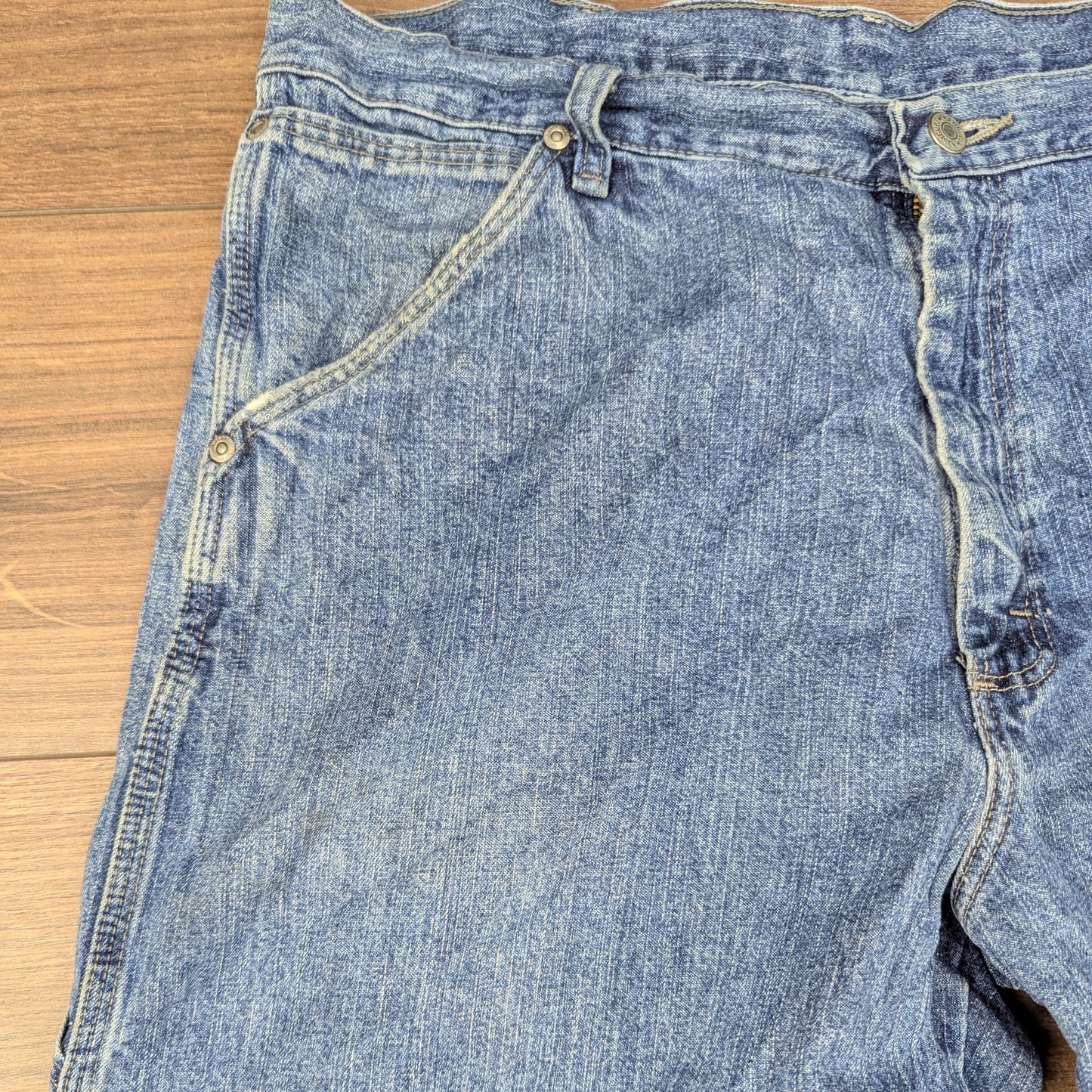 Wrangler Blue Vintage Carpenter Baggy Jeans Y2K W34 L34
