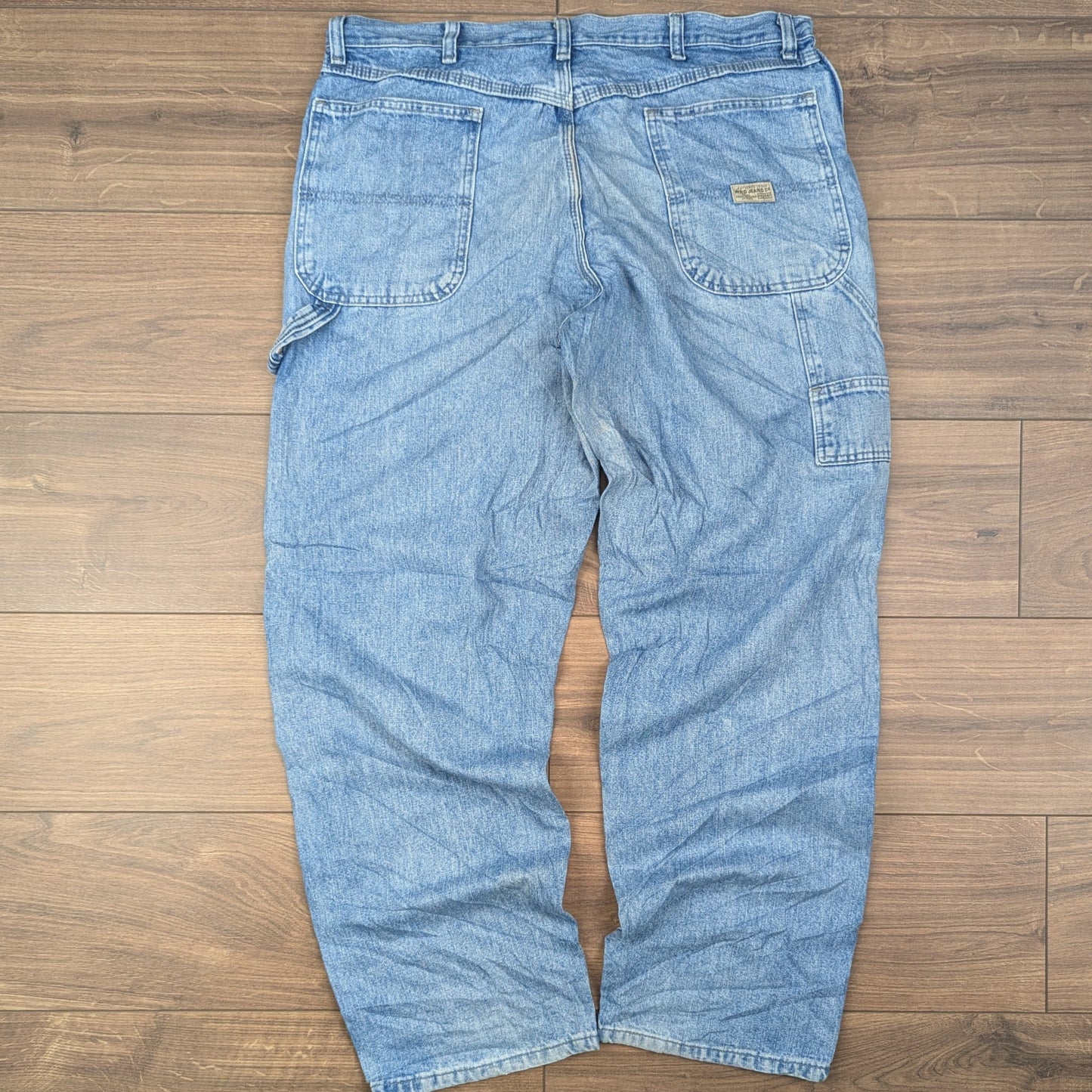 Wrangler Blue Vintage Carpenter Baggy Jeans Hip Hop Y2K W36 L32