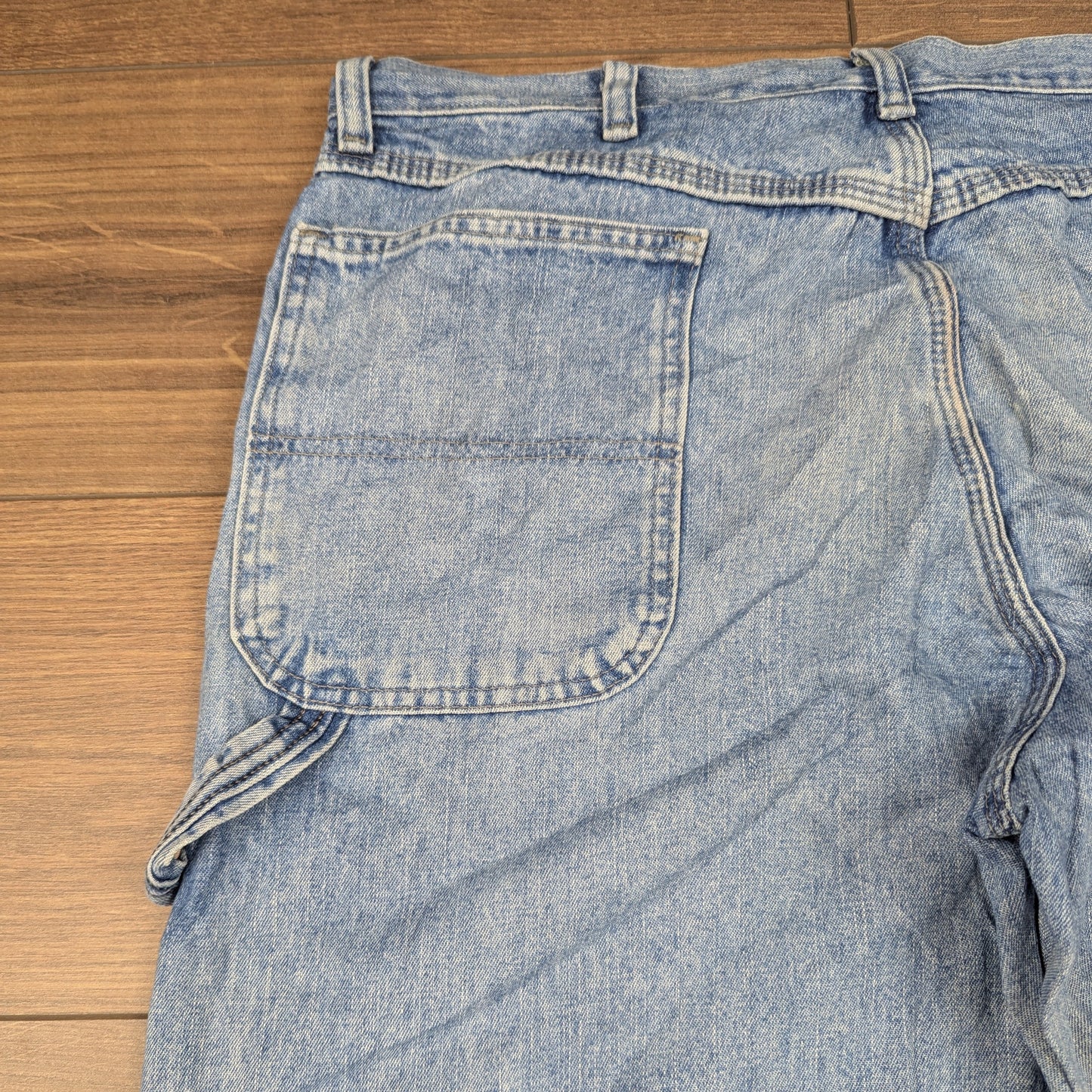 Wrangler Blue Vintage Carpenter Baggy Jeans Hip Hop Y2K W36 L32