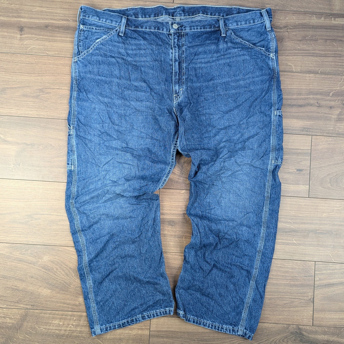 Levi's Blue Carpenter Straight Leg Jeans Baggy Y2K W46 L30