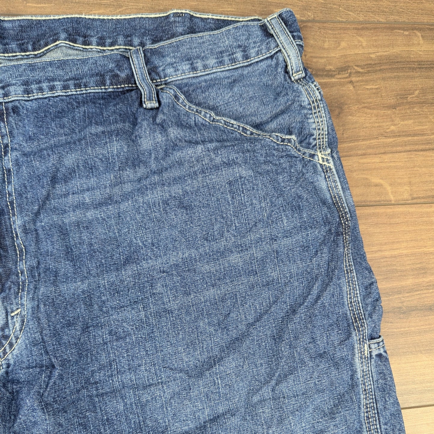 Levi's Blue Carpenter Straight Leg Jeans Baggy Y2K W46 L30
