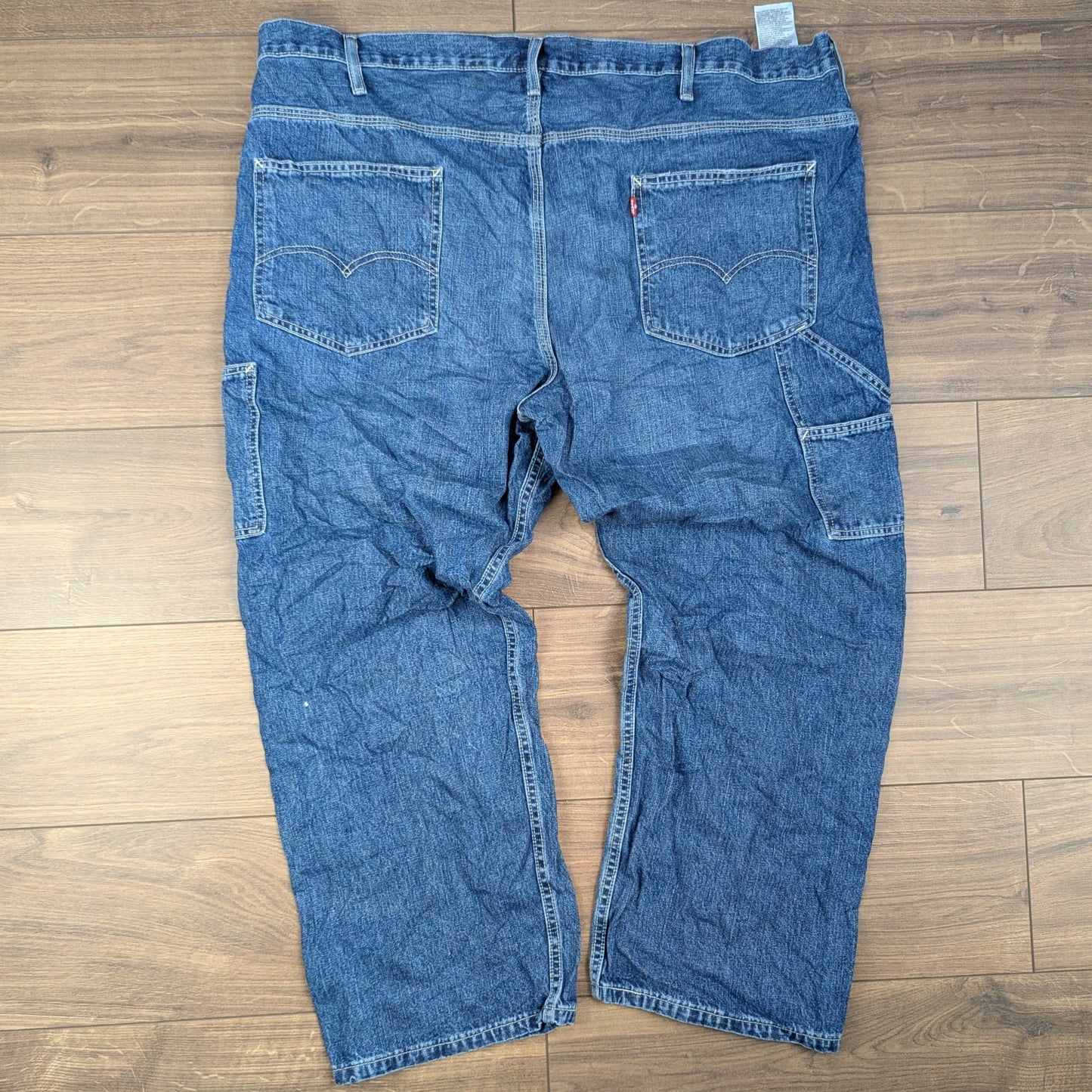 Levi's Blue Carpenter Straight Leg Jeans Baggy Y2K W46 L30