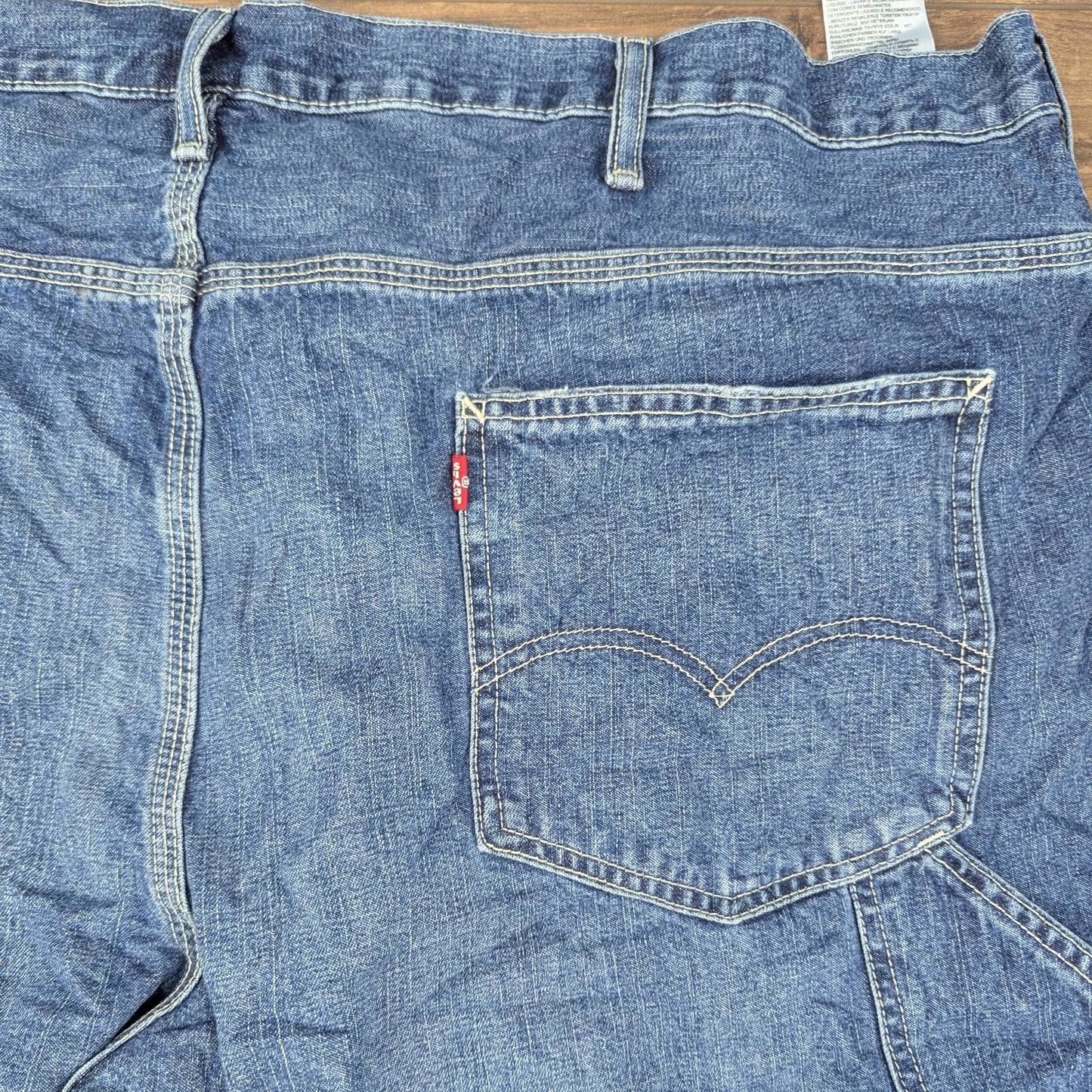 Levi's Blue Carpenter Straight Leg Jeans Baggy Y2K W46 L30