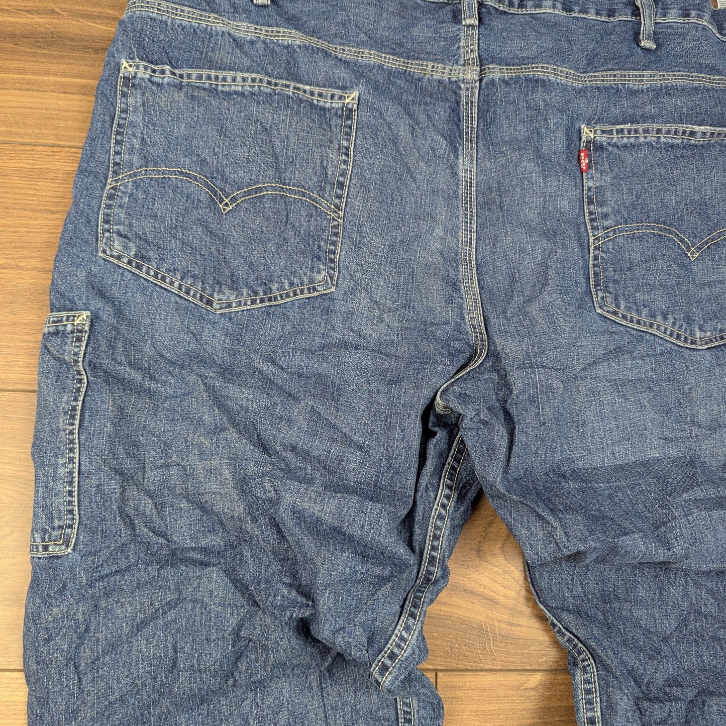 Levi's Blue Carpenter Straight Leg Jeans Baggy Y2K W46 L30