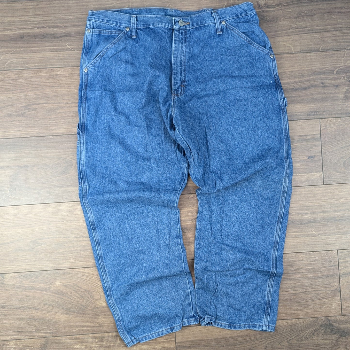 Wrangler Blue Vintage Carpenter Baggy Jeans Hip Hop Y2K W38 L29