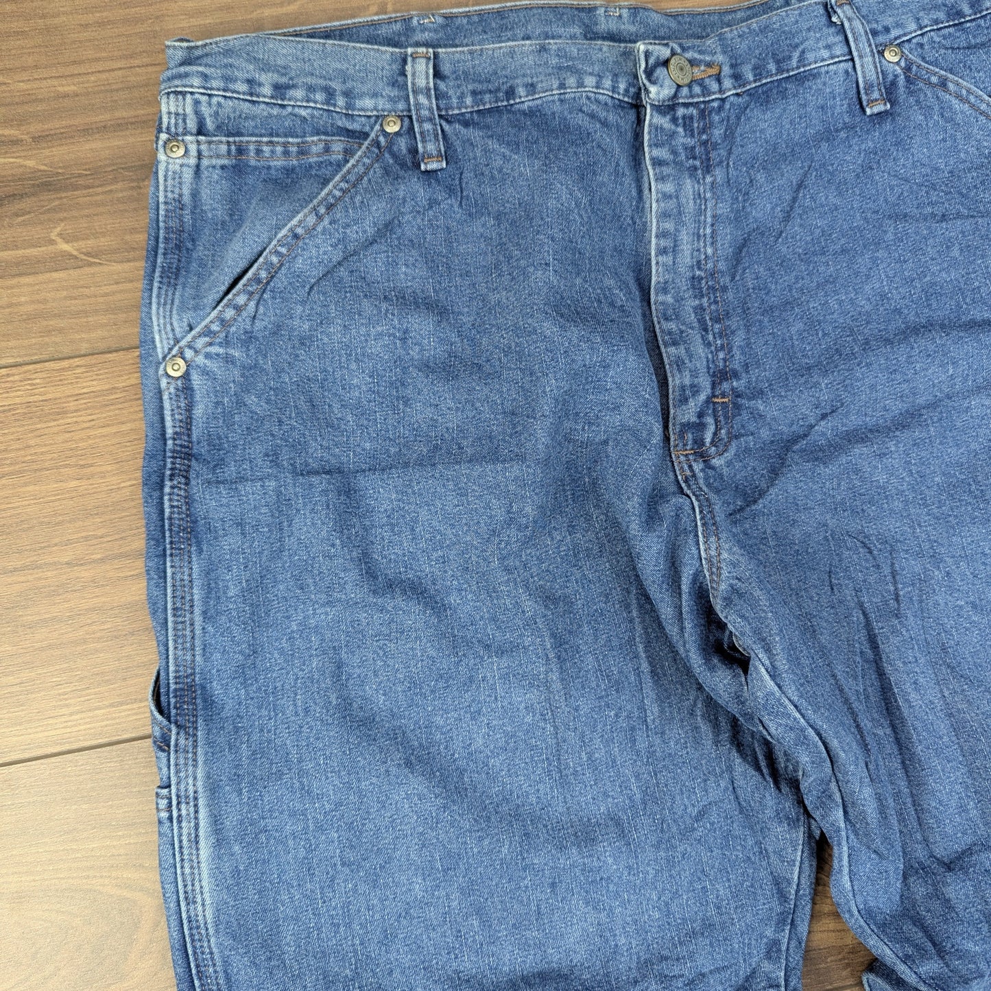 Wrangler Blue Vintage Carpenter Baggy Jeans Hip Hop Y2K W38 L29