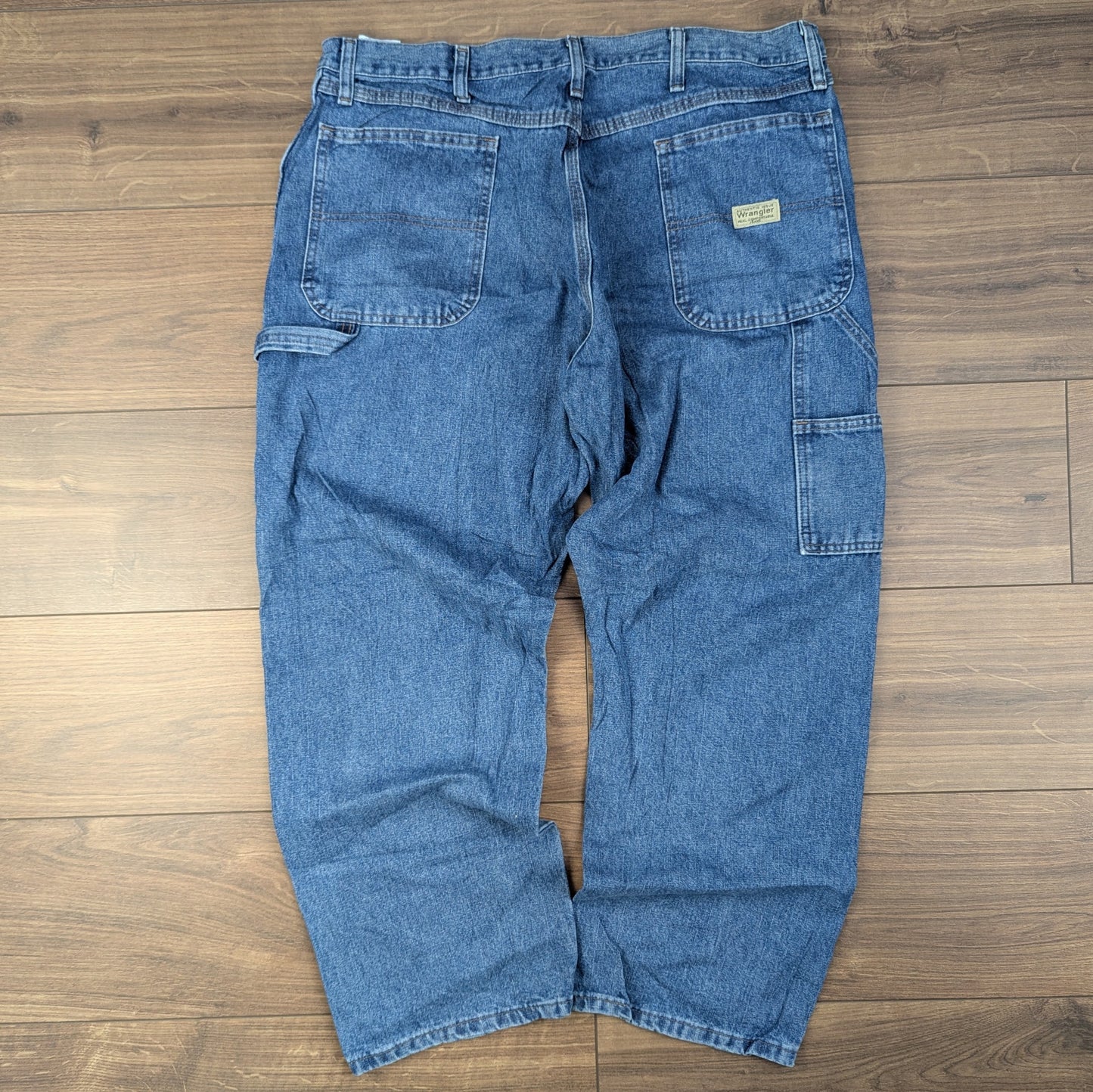 Wrangler Blue Vintage Carpenter Baggy Jeans Hip Hop Y2K W38 L29
