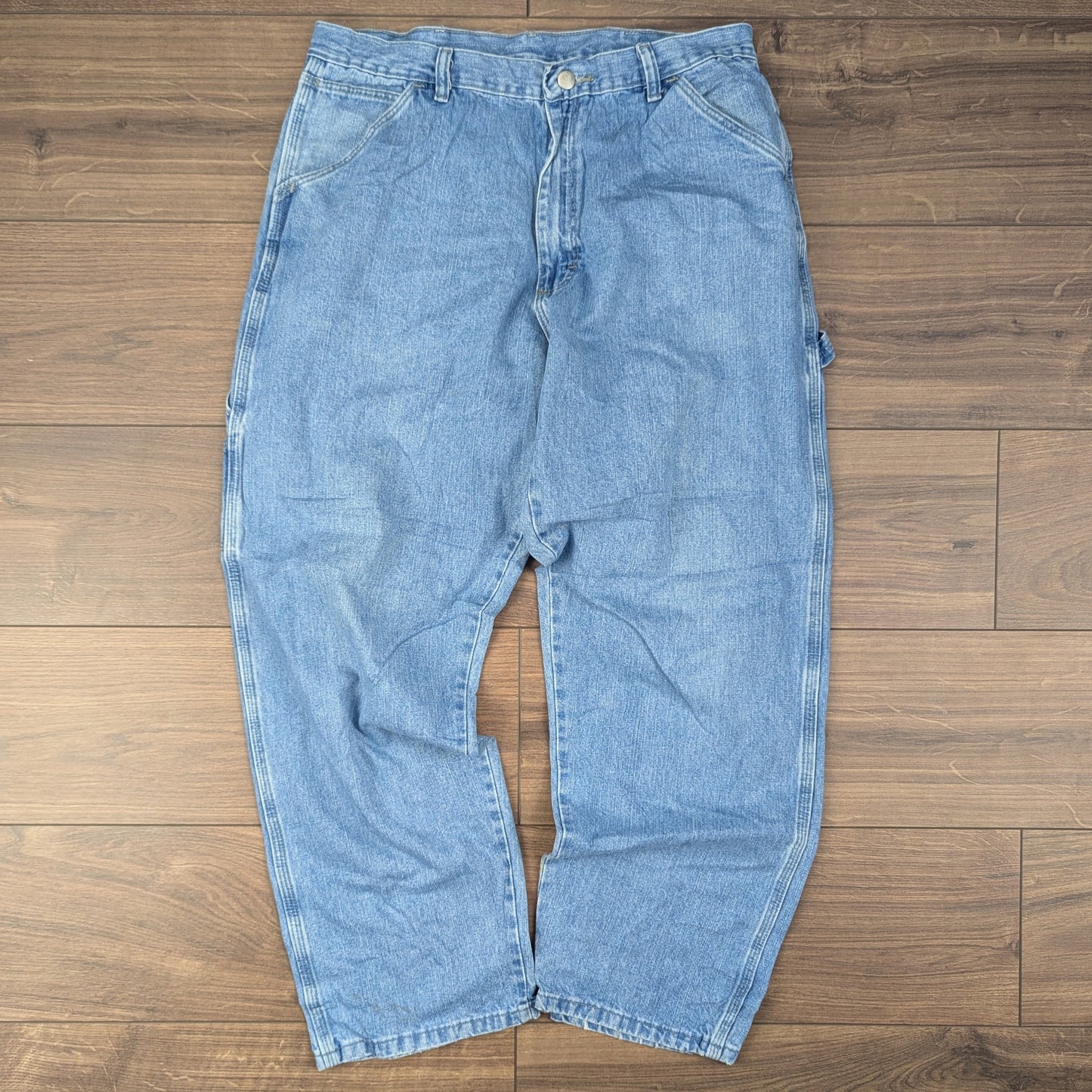 Wrangler Blue Vintage Carpenter Baggy Jeans Hip Hop Y2K W36 L30