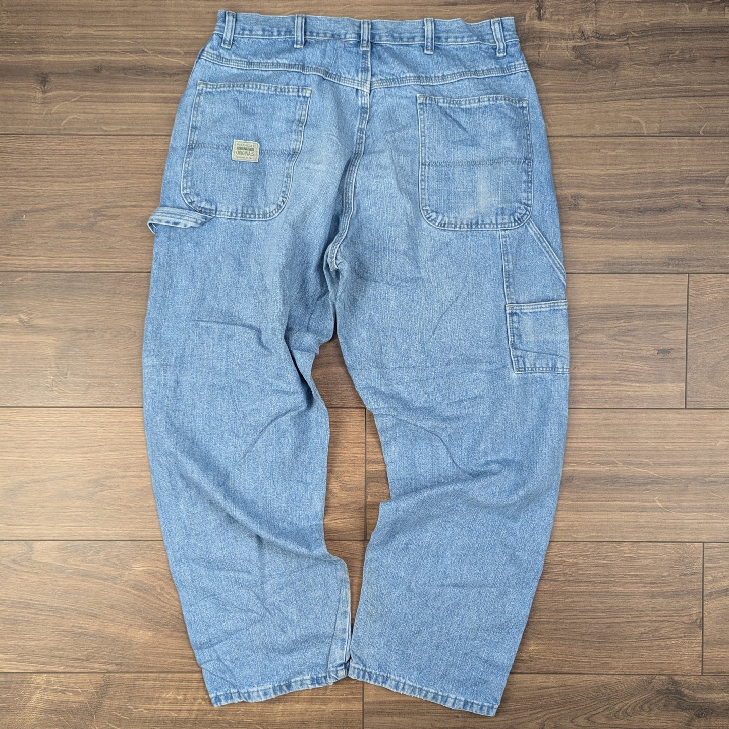 Wrangler Blue Vintage Carpenter Baggy Jeans Hip Hop Y2K W36 L30