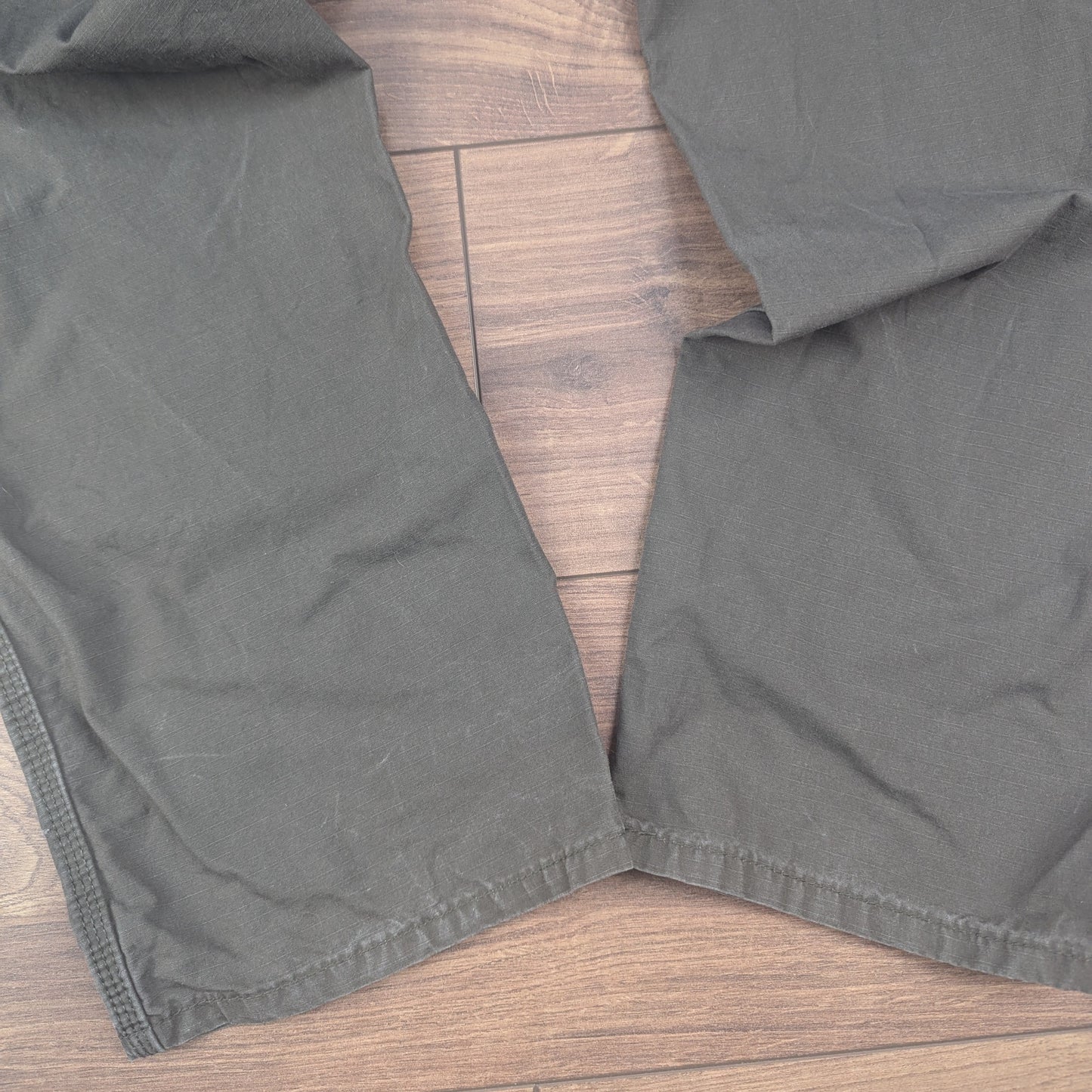 Khaki Wrangler Workwear Straight Leg Carpenter Cargo Jeans Trousers W38 L32