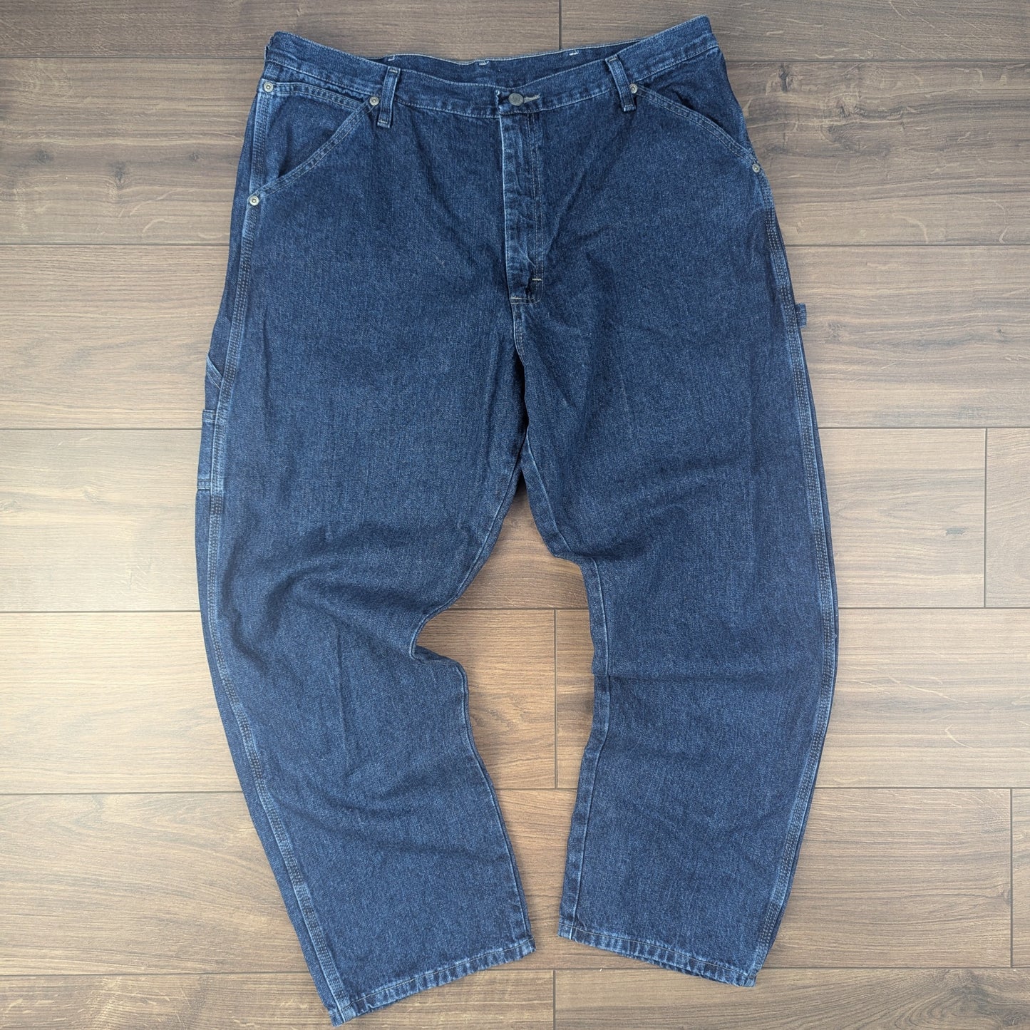 Wrangler Blue Vintage Carpenter Baggy Jeans Hip Hop Y2K W38 L30