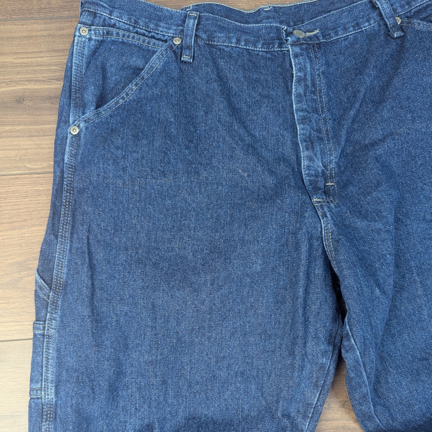 Wrangler Blue Vintage Carpenter Baggy Jeans Hip Hop Y2K W38 L30