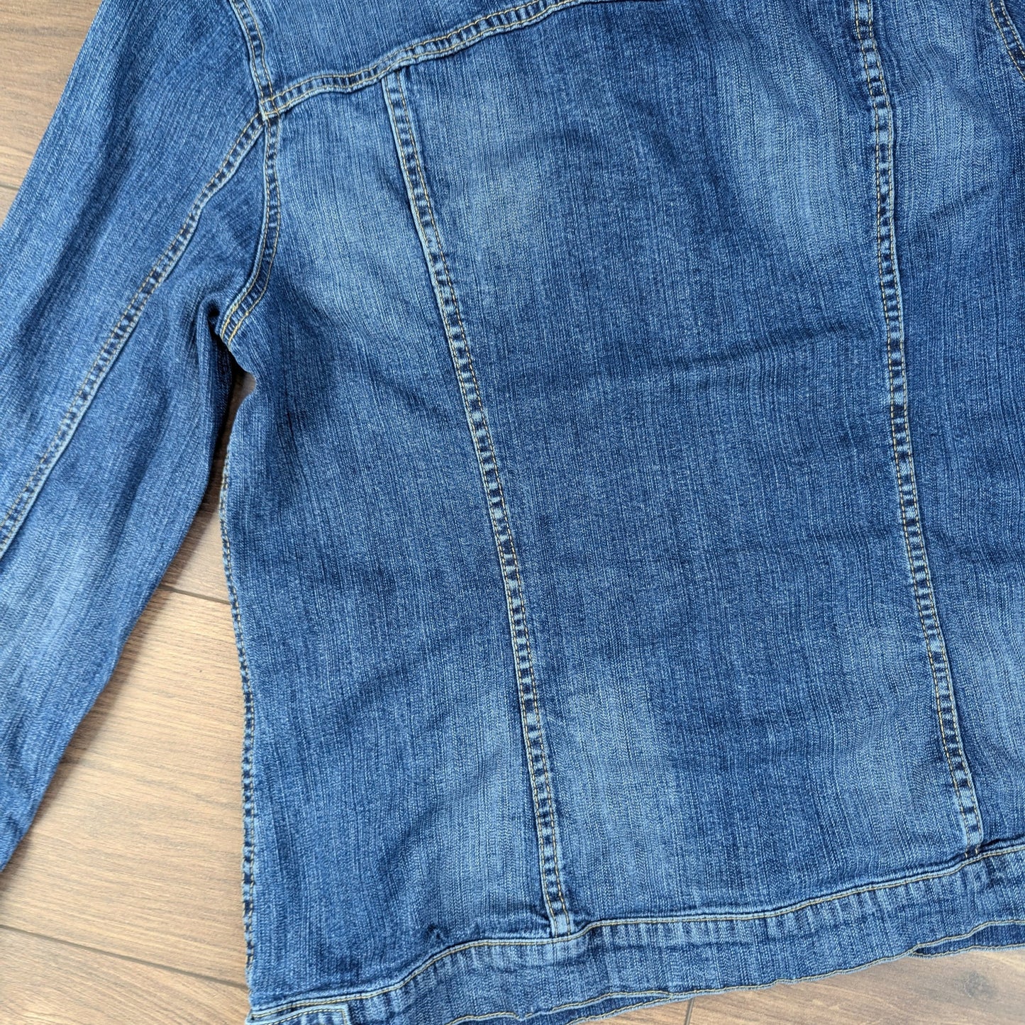 Vintage 00'S y2k Blue Fitted Denim Jacket Size L/XL