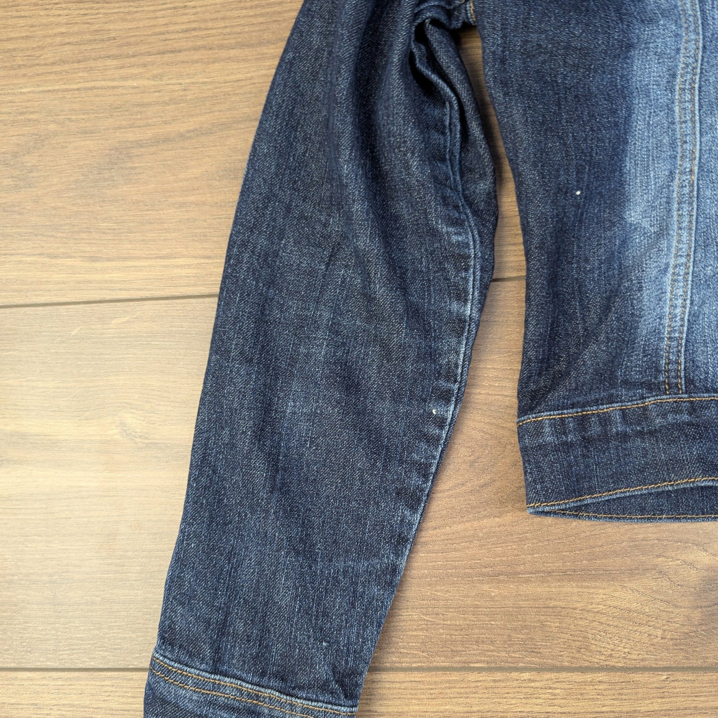 Blue 00's Vintage Fitted Denim Jacket UK10-12
