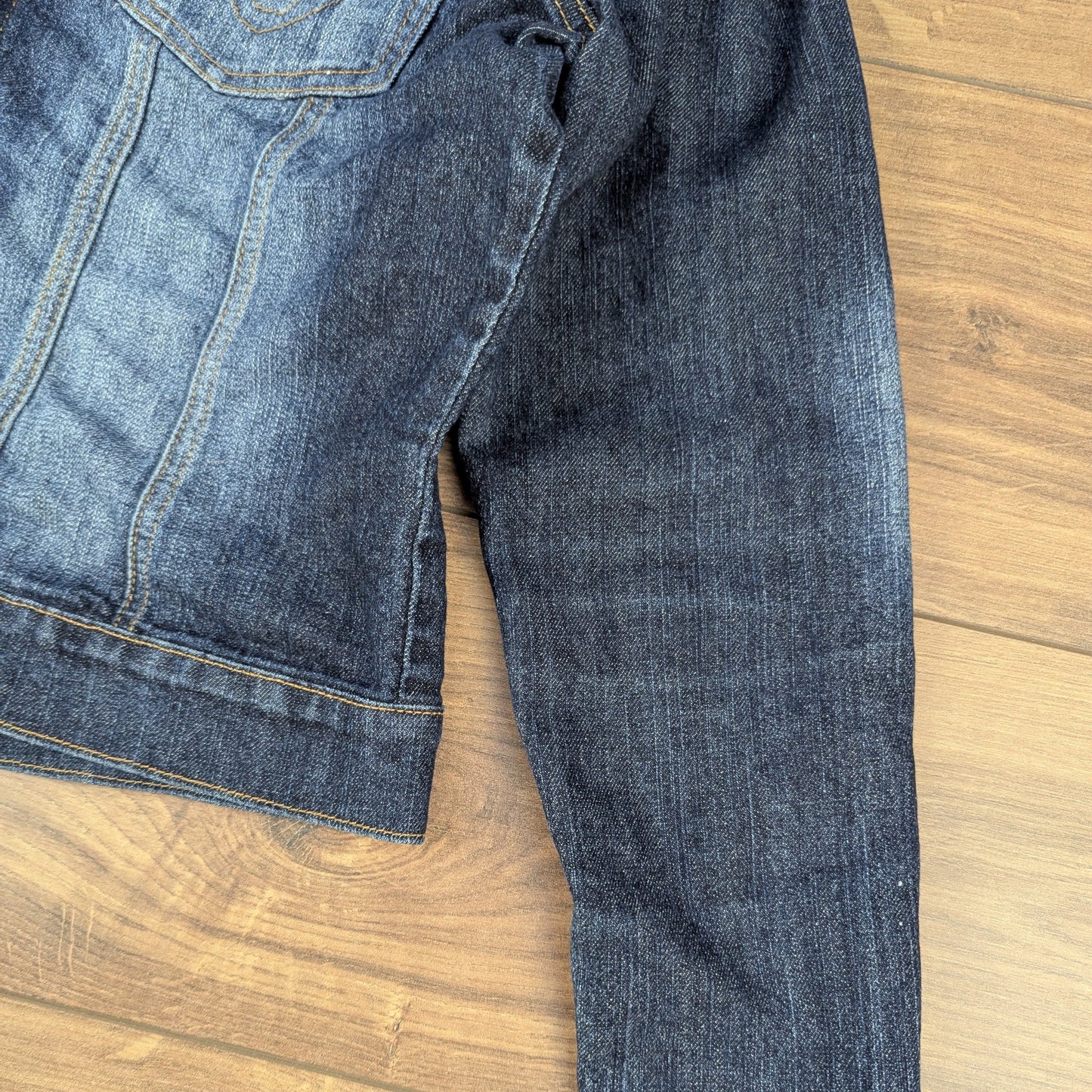Blue 00's Vintage Fitted Denim Jacket UK10-12