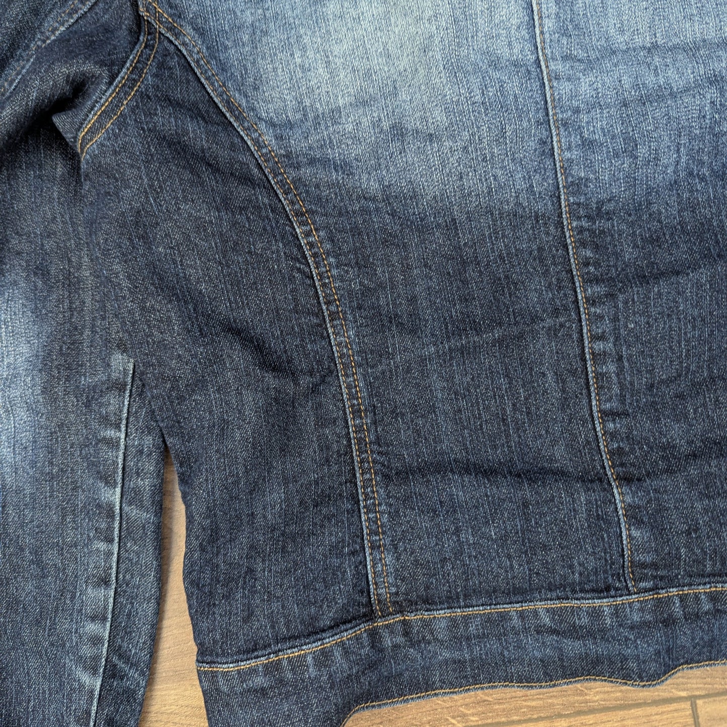 Blue 00's Vintage Fitted Denim Jacket UK10-12