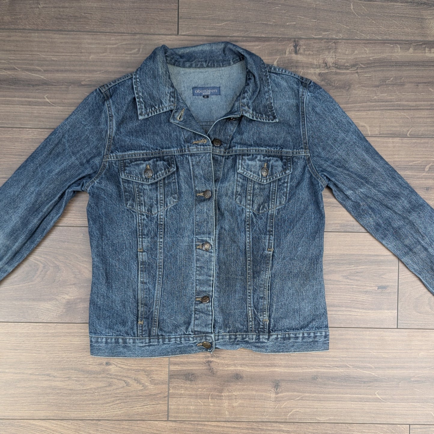 Vintage 00's Blue Fitted Denim Jacket Size M
