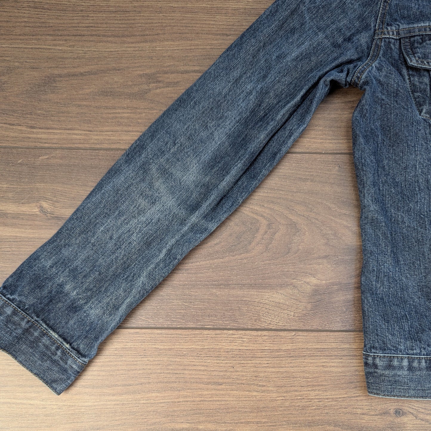 Vintage 00's Blue Fitted Denim Jacket Size M