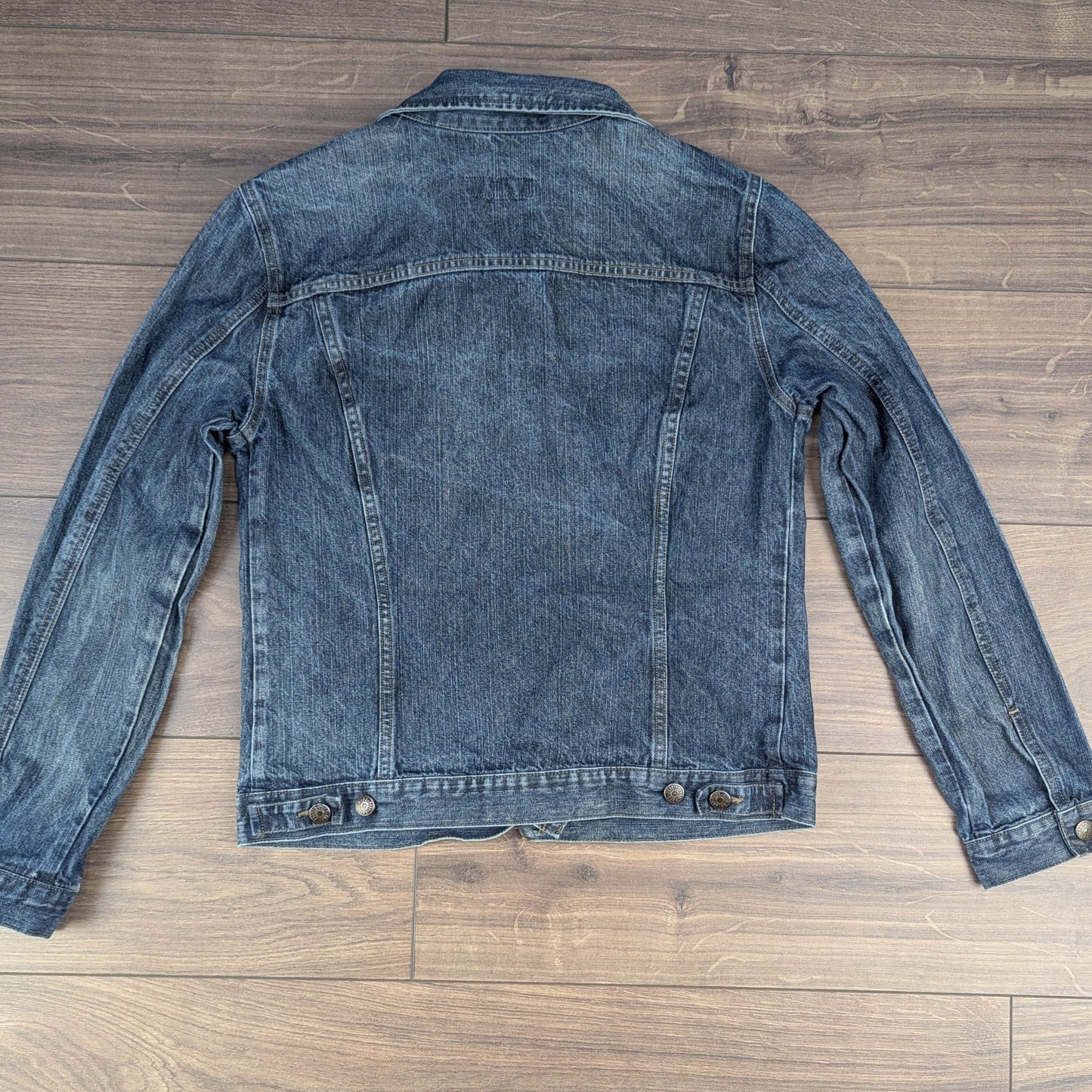 Vintage 00's Blue Fitted Denim Jacket Size M