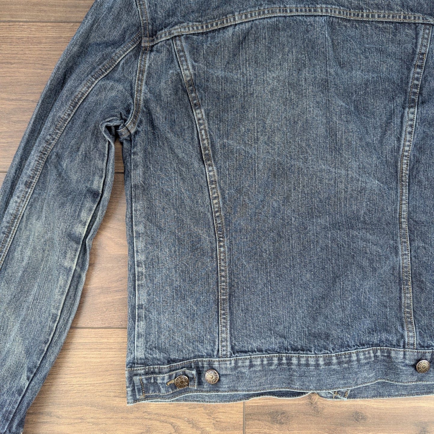Vintage 00's Blue Fitted Denim Jacket Size M