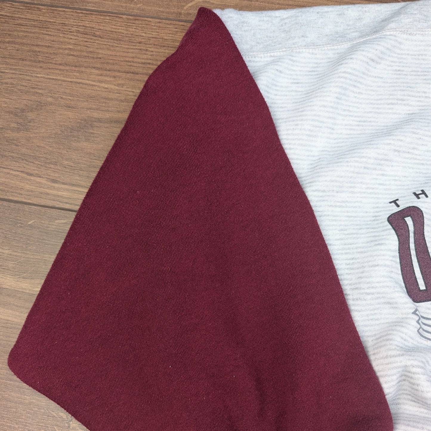 Vintage 80's Red & Grey Oklahoma College Oversized USA Sweatshirt Size XL