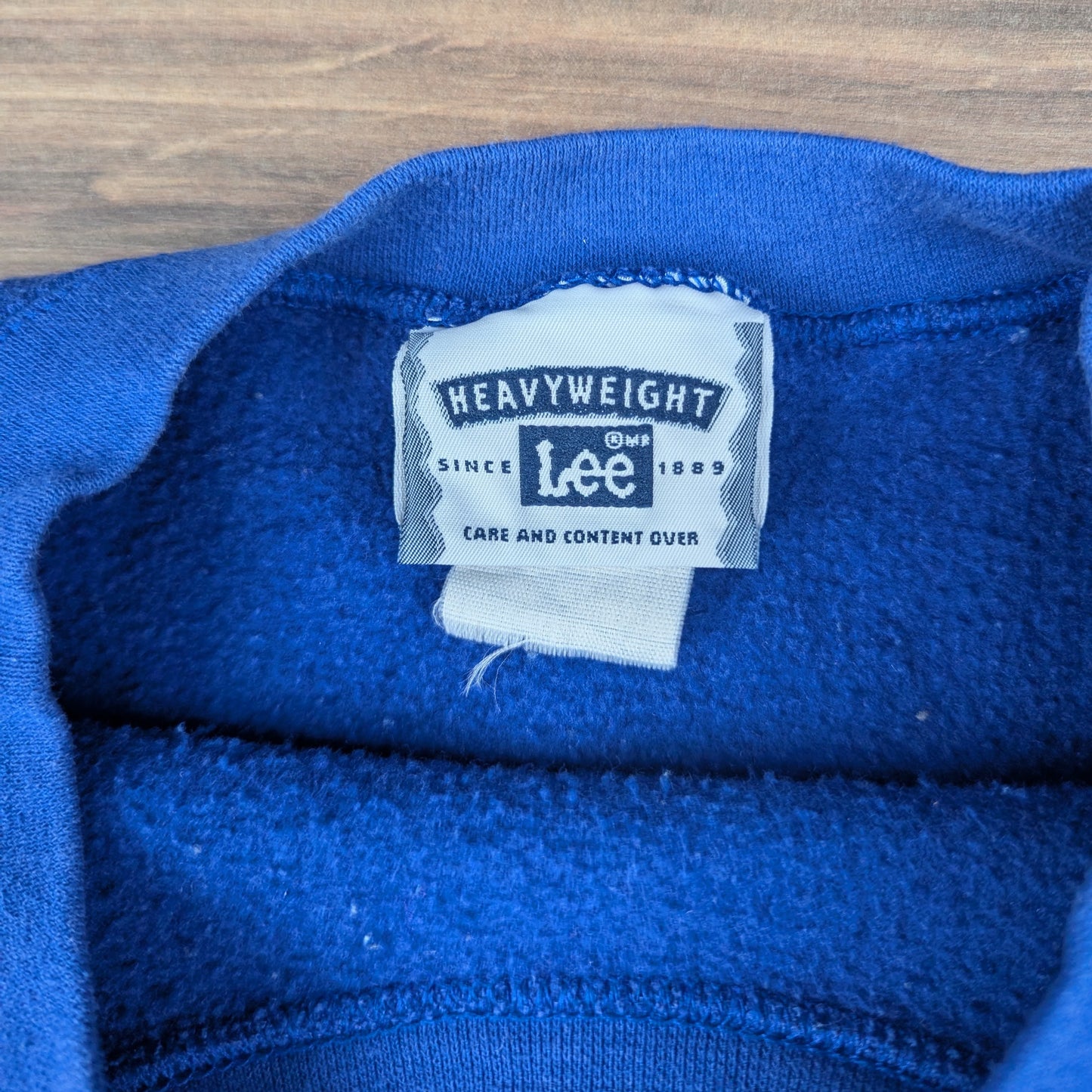 Lee Blue Vintage 90's St Anne's Detroit USA Heavyweight Sweatshirt Size XL