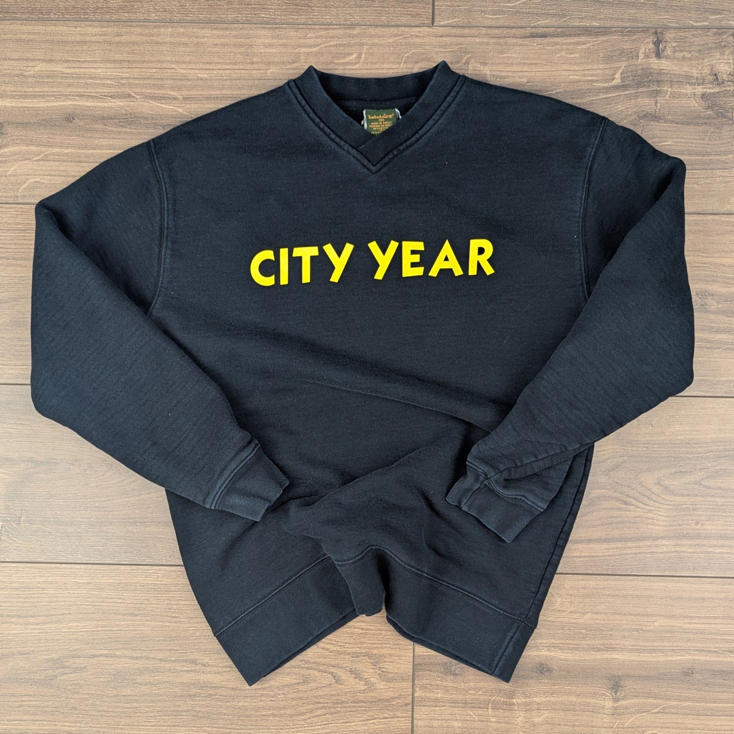 Black Vintage 00's Timberland City Year Heavyweight Sweatshirt Size XXS