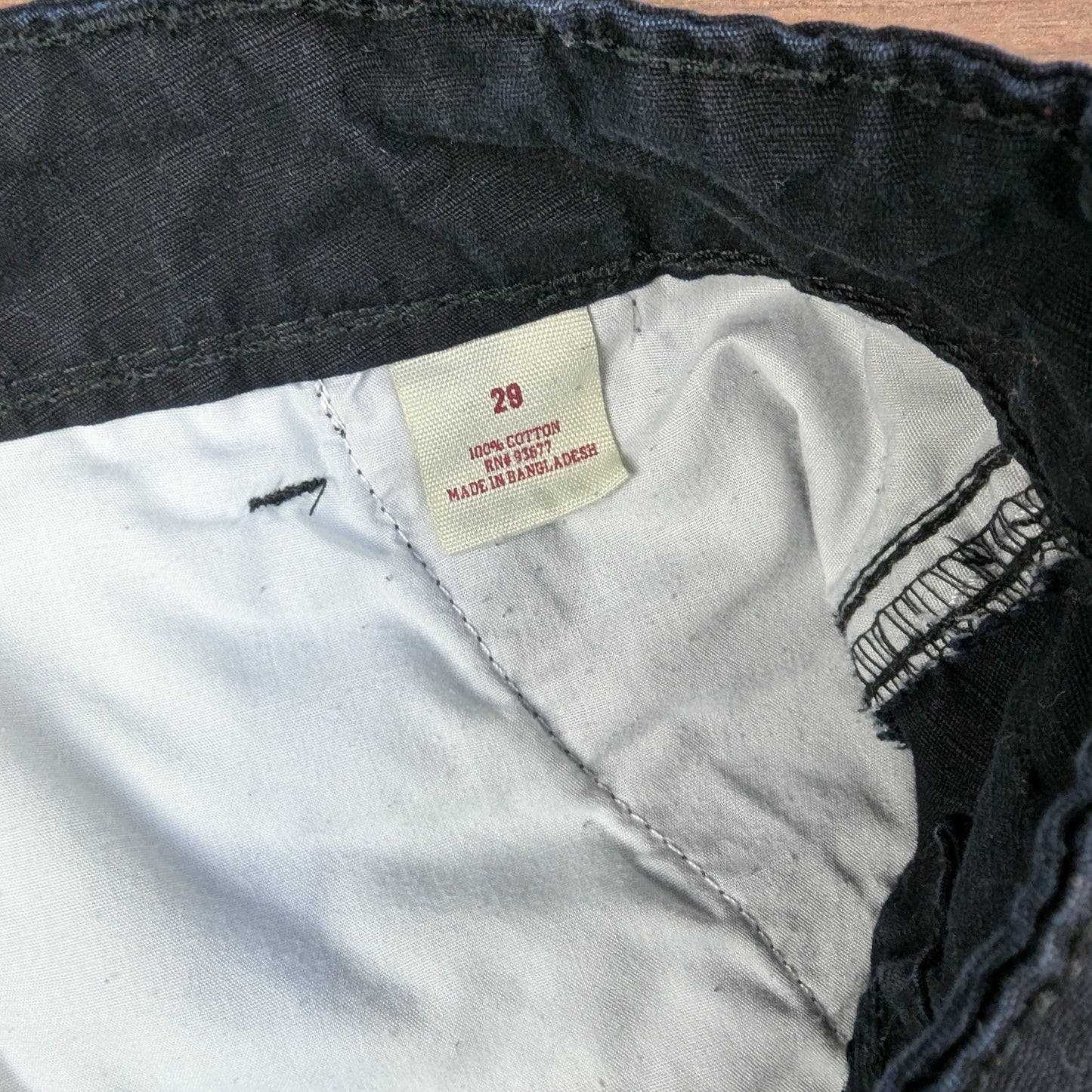 Black Vintage Arizona Jeans Cargo Utility Shorts W29
