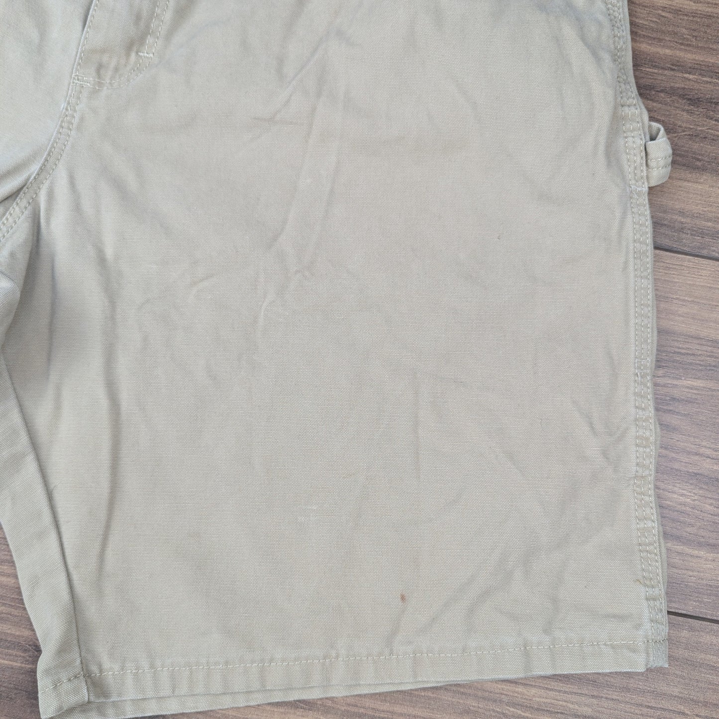 Beige Vintage Wrangler Carpenter Cargo Utility Baggy Denim Shorts W38