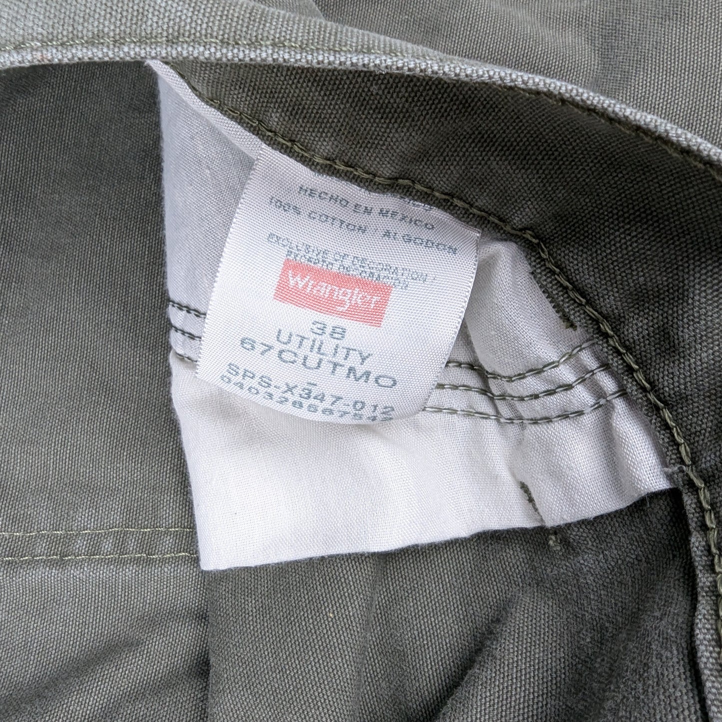Grey Wrangler Workwear Carpenter Cargo Utility Shorts Jorts W38
