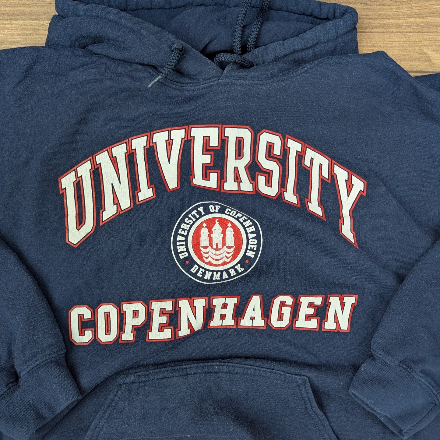Vintage 00's Gildan University of Copenhagen Navy Hoodie Size M
