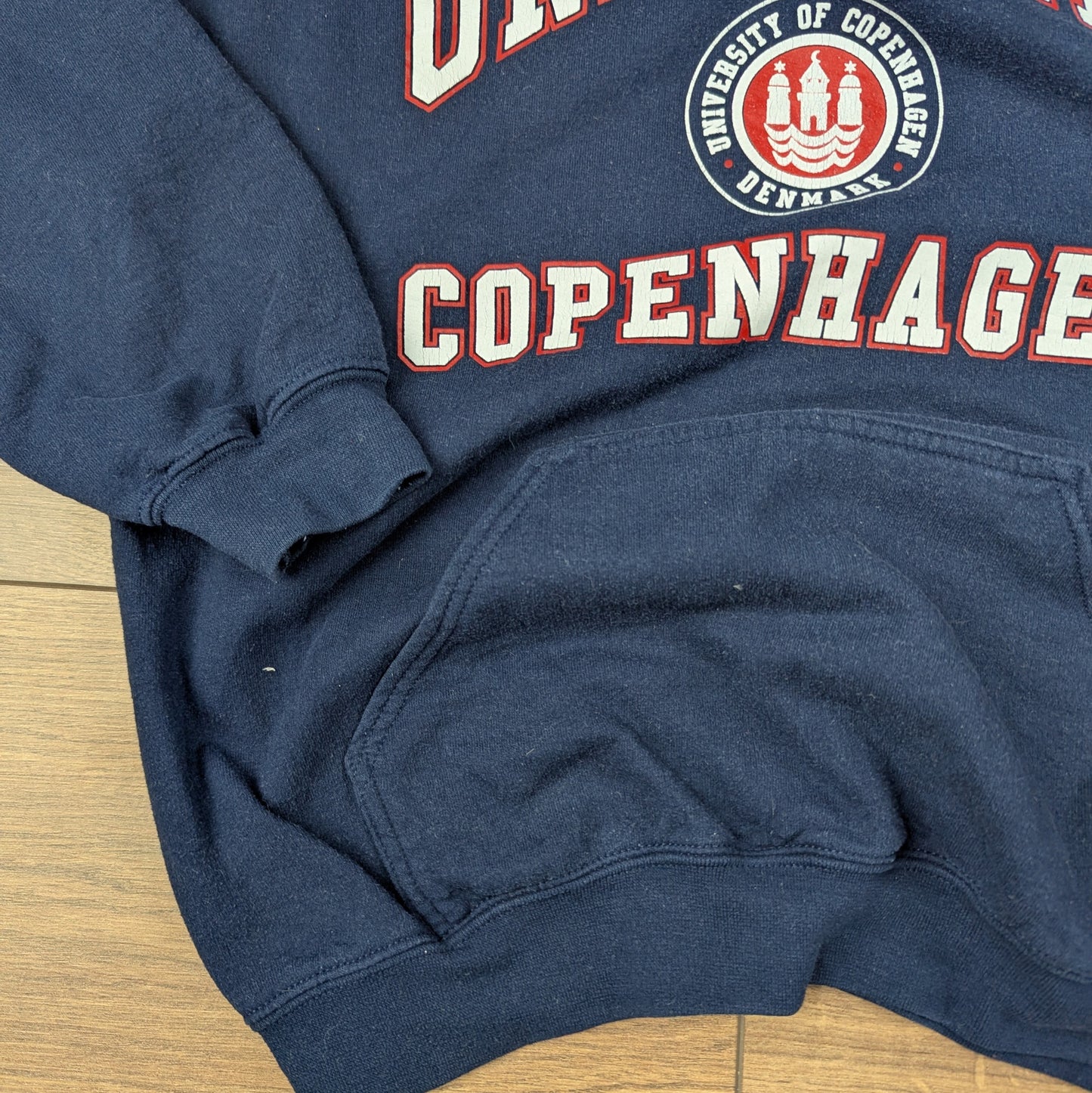 Vintage 00's Gildan University of Copenhagen Navy Hoodie Size M