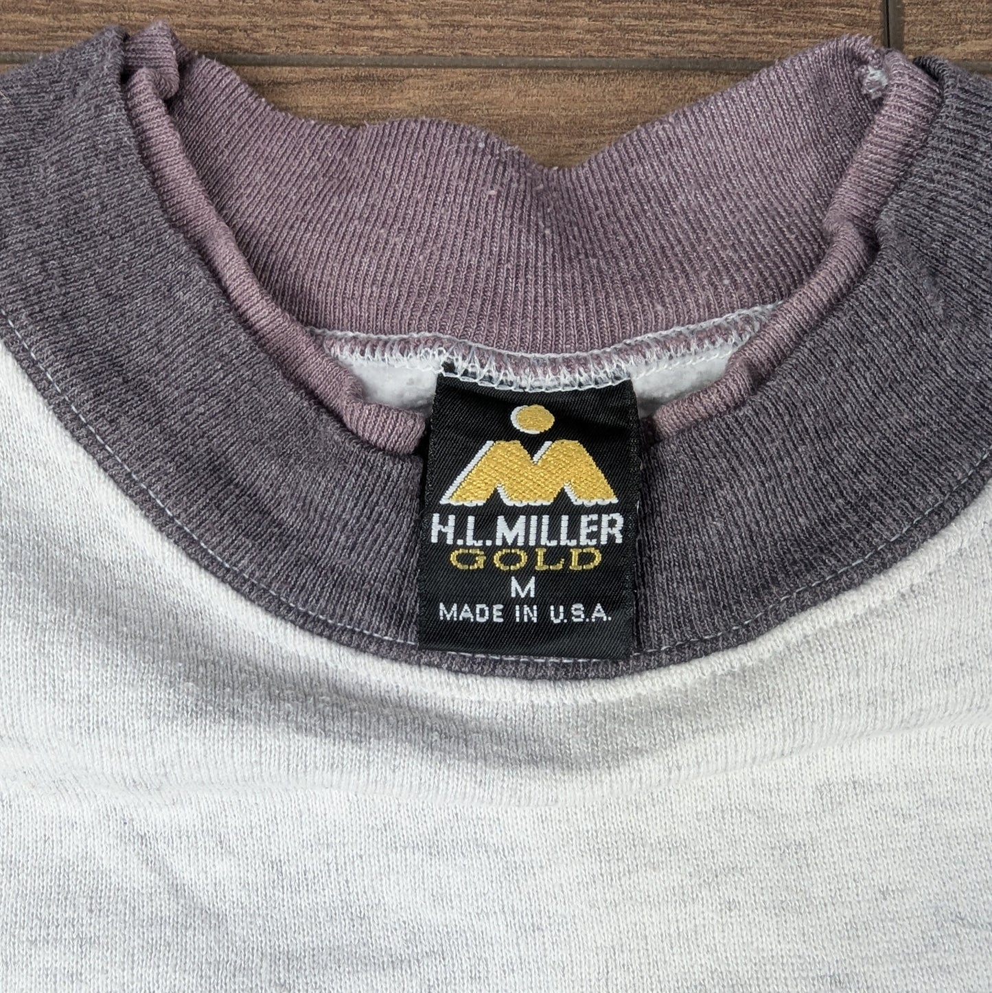 90's Vintage Grey/Purple Purdue Boiler Makers H.L Miller USA Sweatshirt Size M