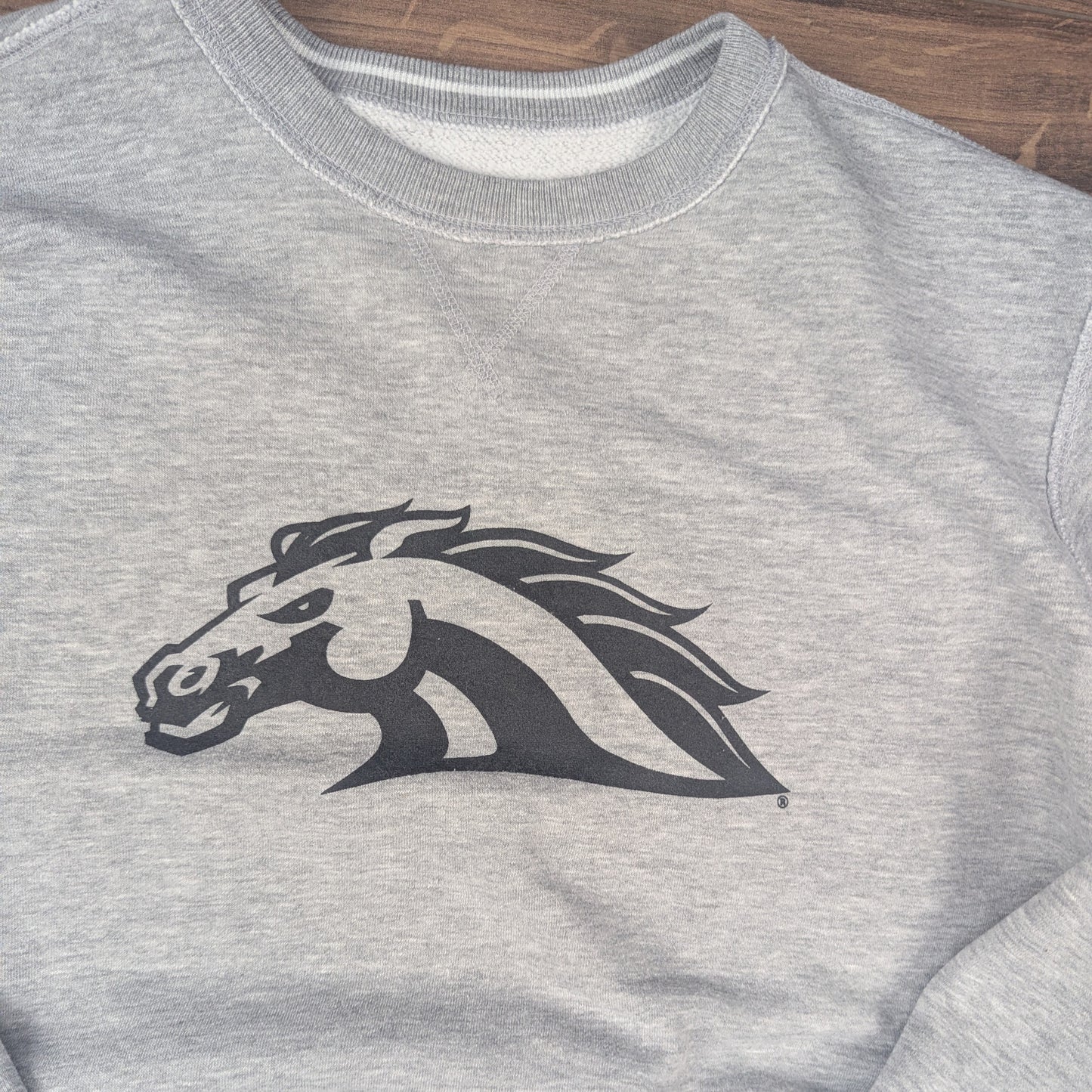 Grey Vintage Reversible Western Michigan Broncos Sweatshirt Size M