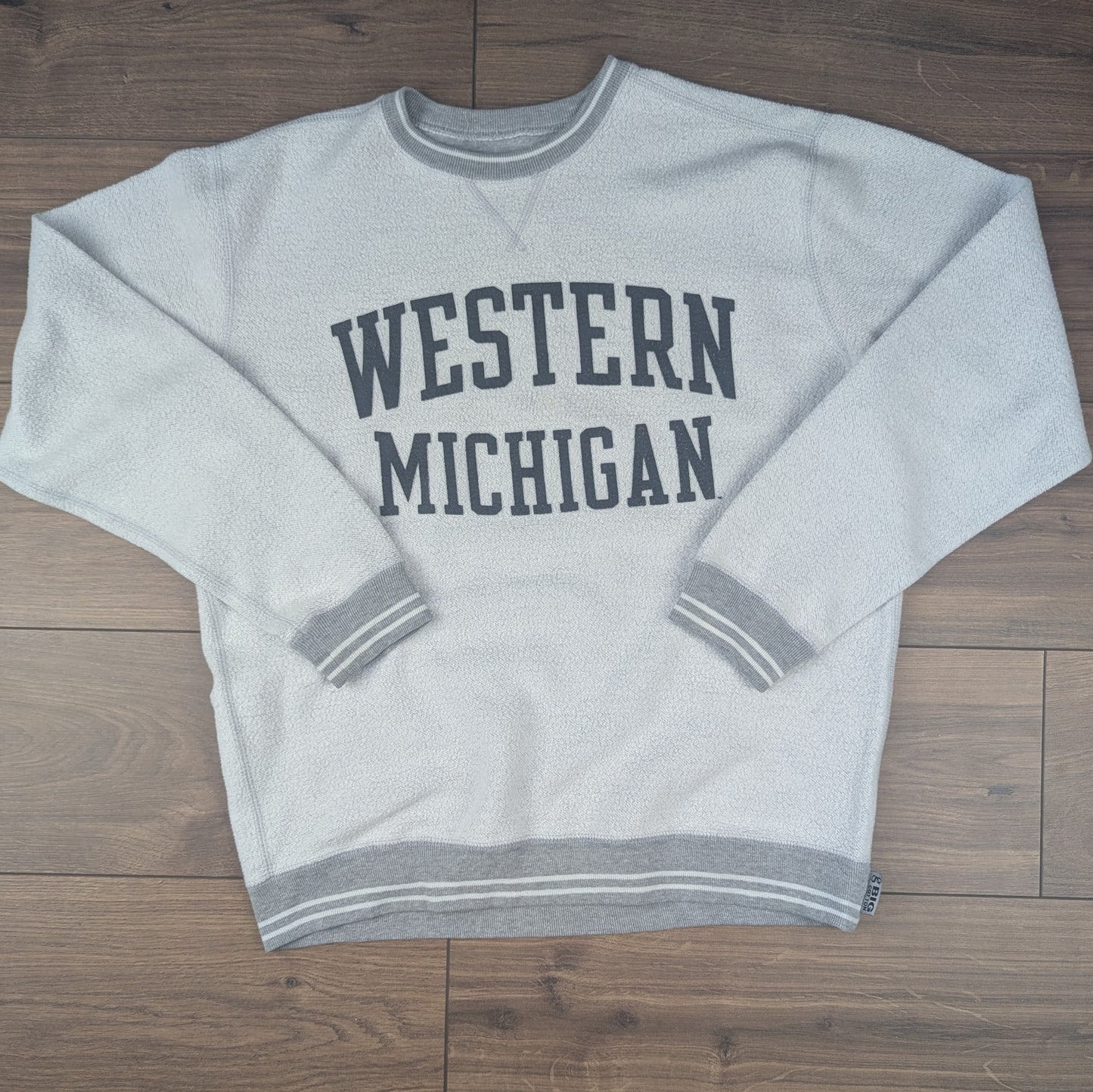 Grey Vintage Reversible Western Michigan Broncos Sweatshirt Size M