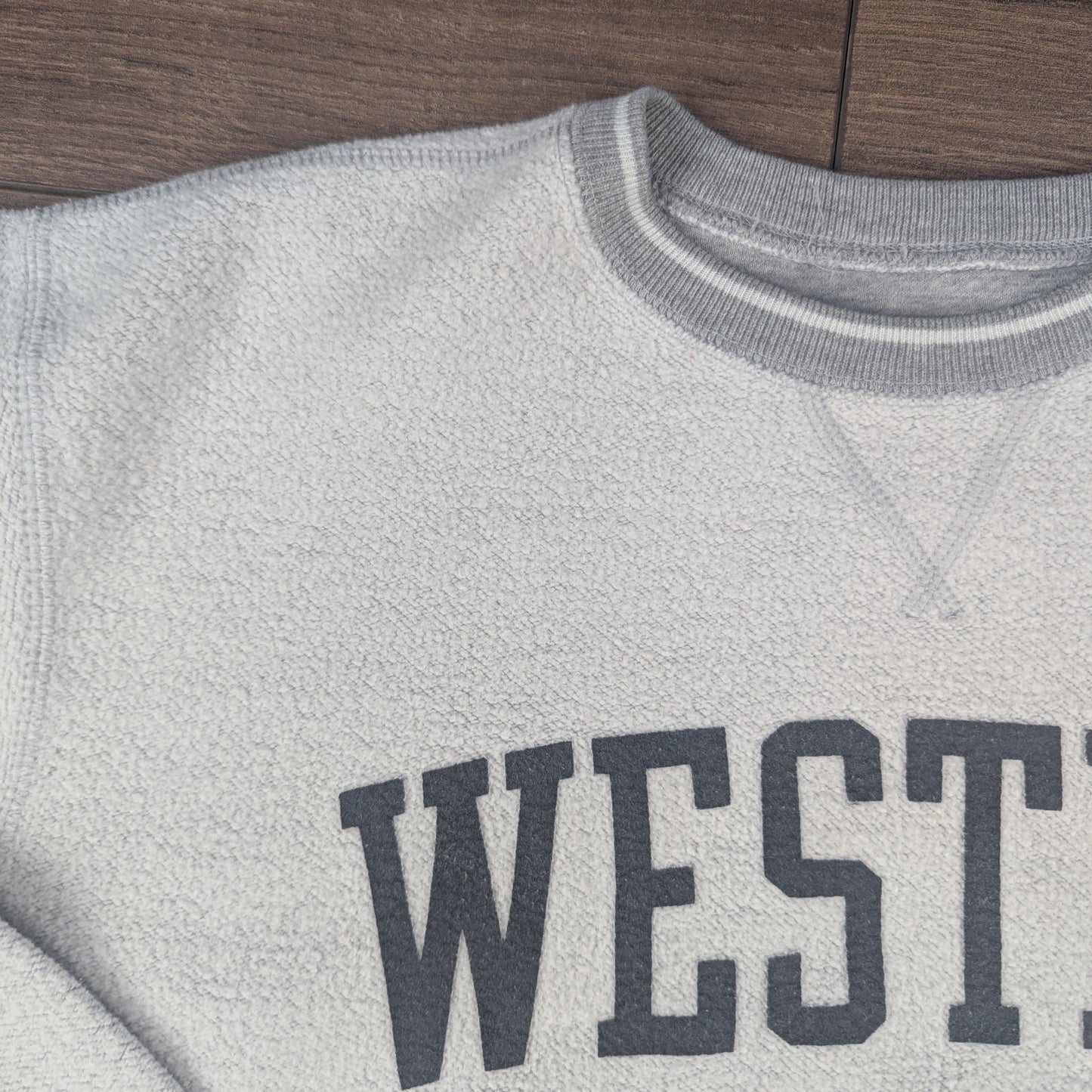 Grey Vintage Reversible Western Michigan Broncos Sweatshirt Size M