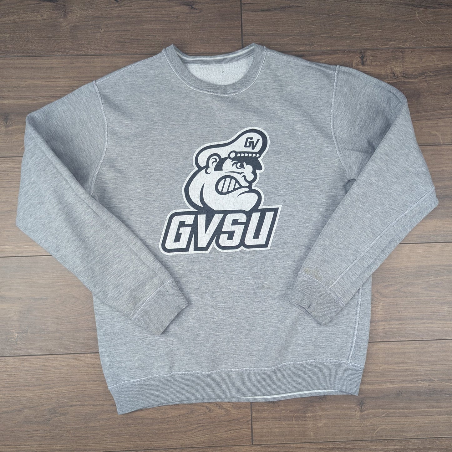Grey Vintage Reversible Grand Valley State University Lakers Sweatshirt Size M