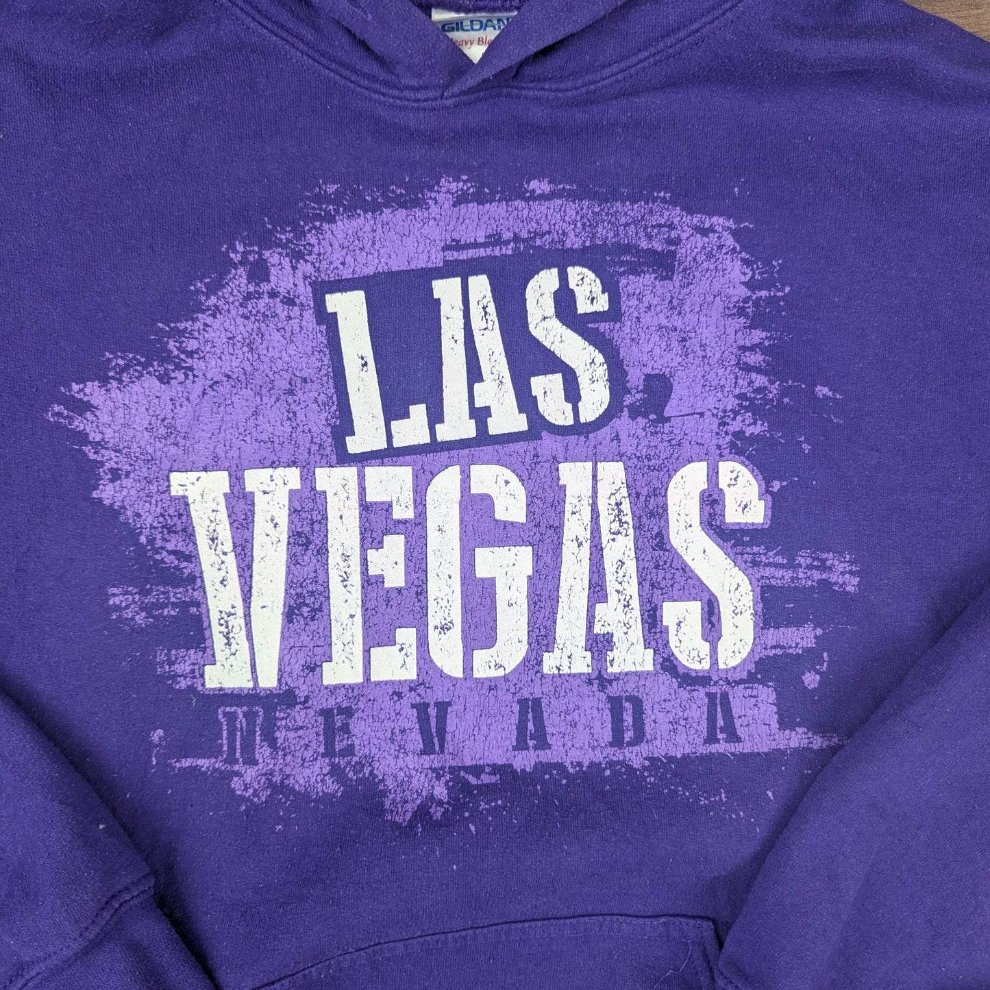 Gildan Purple Las Vegas Nevada Graphic Hoodie Size M