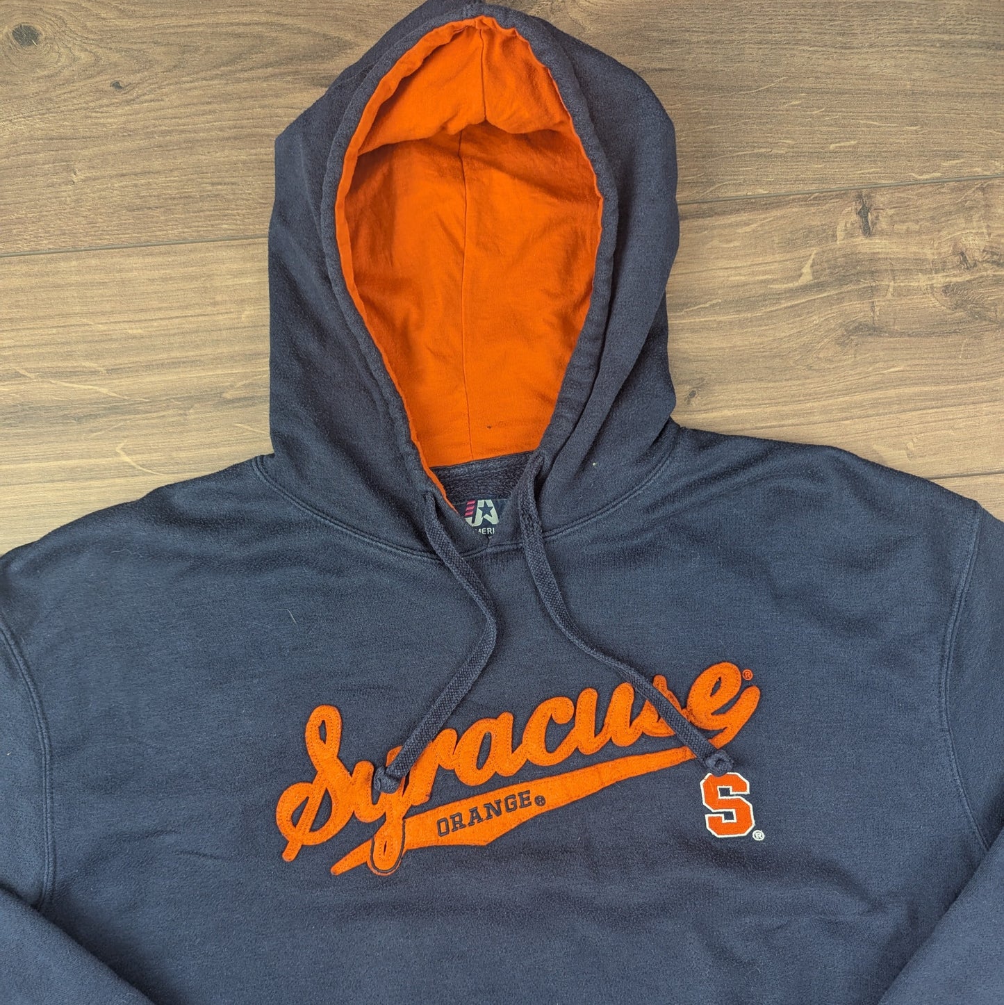 J. America Blue Orange Syracuse Orange Hoodie Size XL