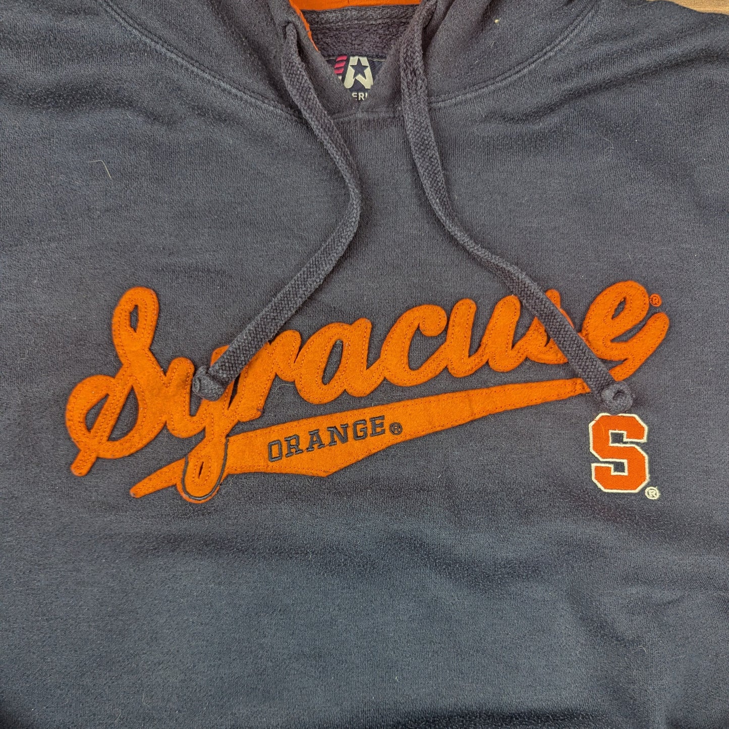 J. America Blue Orange Syracuse Orange Hoodie Size XL