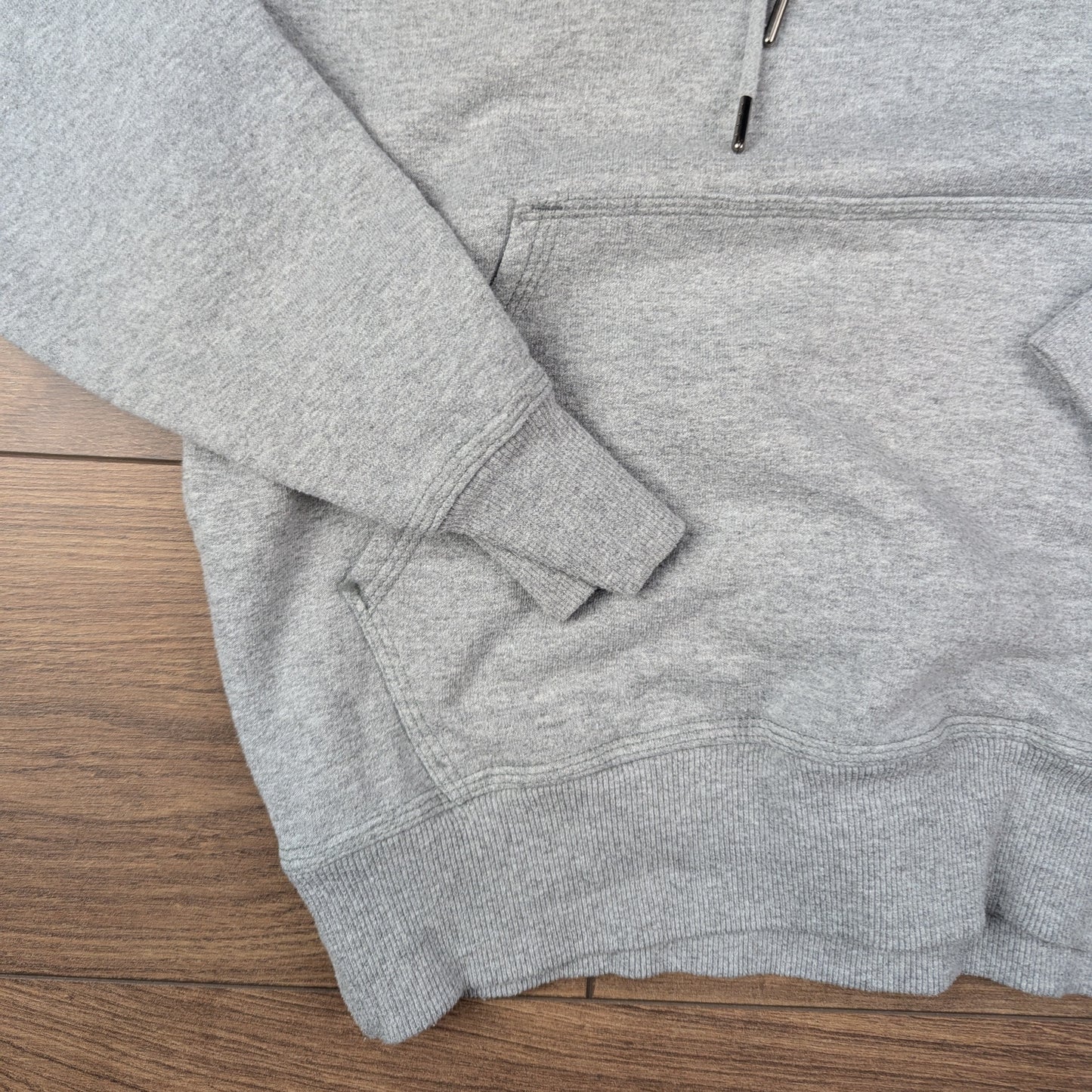 Vintage Grey Champion Embroidered Logo Hoodie Size S