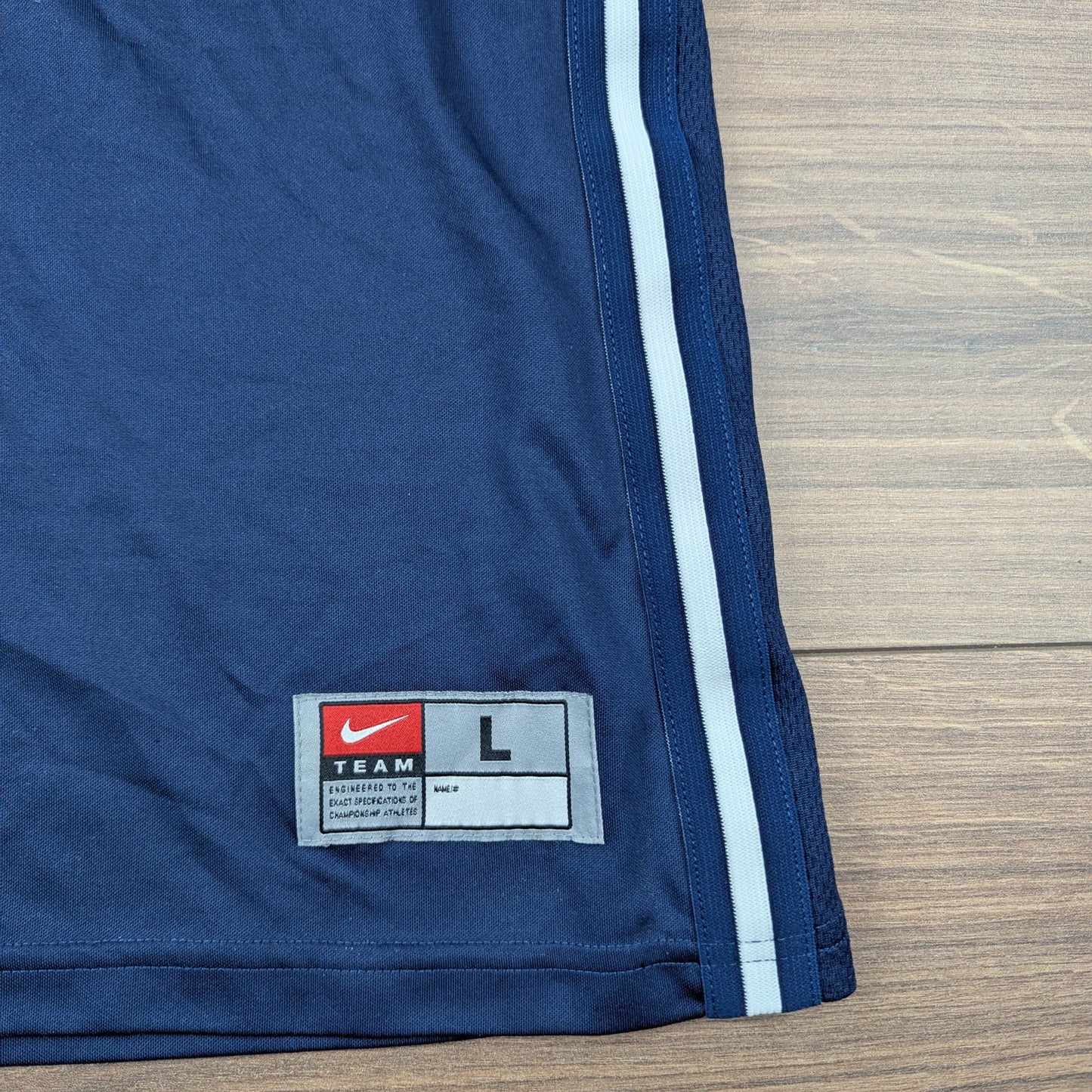 00's Blue Grey Nike Basketball Jersey Falcons 33 Size L